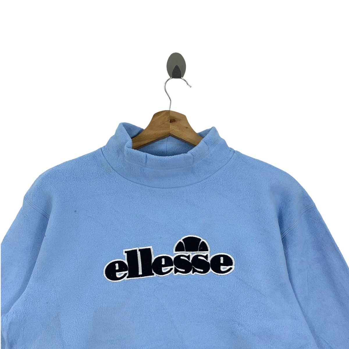 Ellesse × Vintage Vintage ELLESSE Perugia Italia Big Logo Fleece Long Sleeve Size US M / EU 48-50 / 2 - 4 Thumbnail