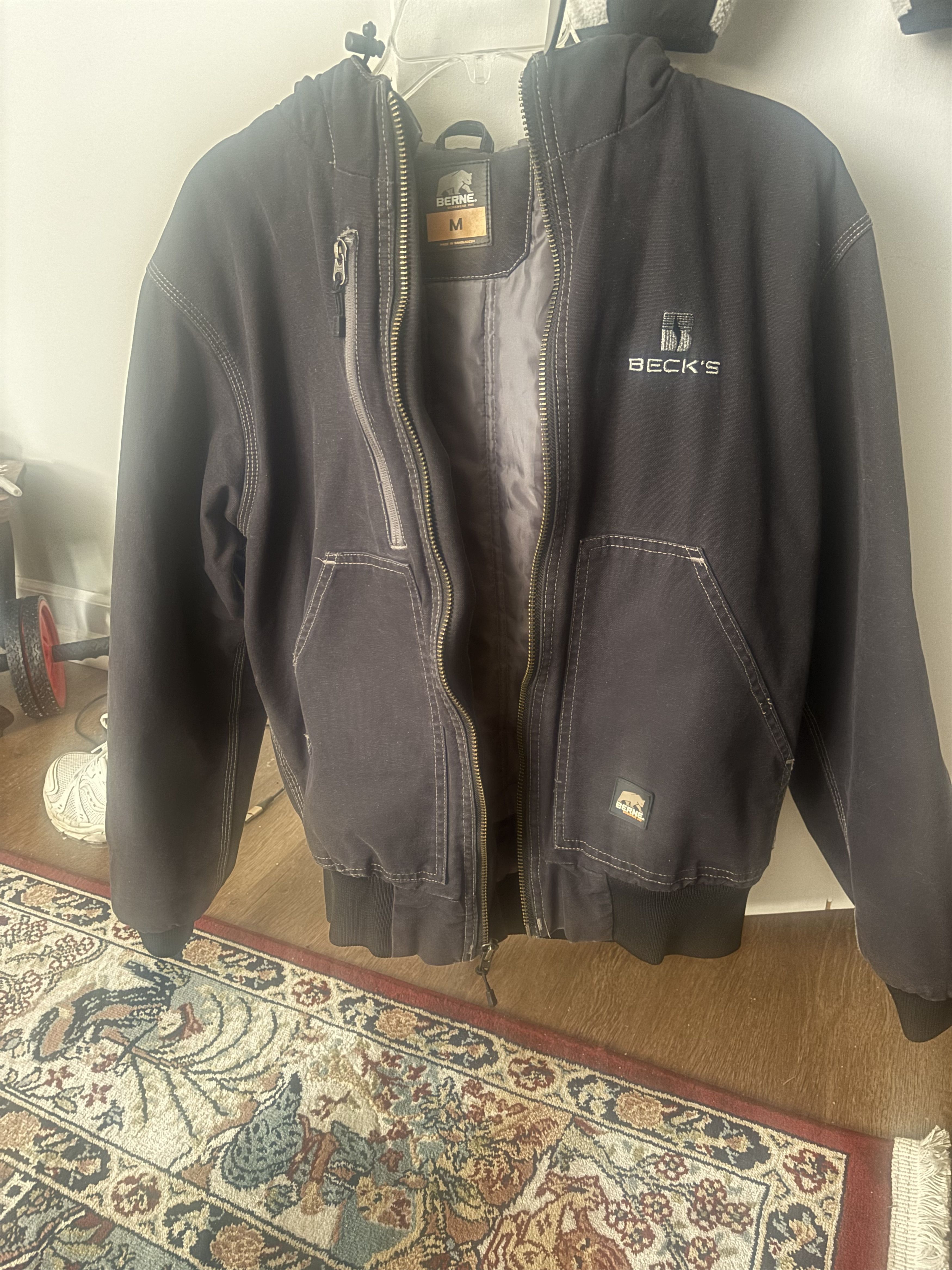 Other Berne HJ51 Heritage Duck Hooded Active Work Jacket Size US M / EU 48-50 / 2 - 1 Thumbnail