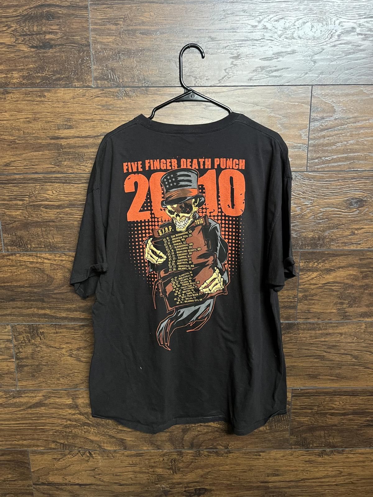 Designer 5FDP T-shirt Five Finger Death Punch 2010 War is the Answer Size US XXL / EU 58 / 5 - 2 Thumbnail