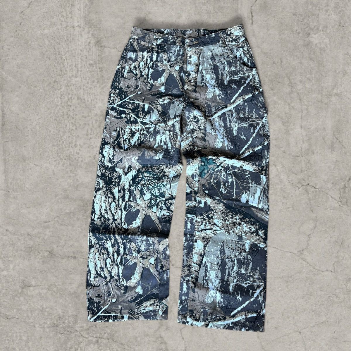 Japanese Brand Incredible baggy wide leg Korean jeans in brown camo. Size L Size US 34 / EU 50 - 1 Thumbnail