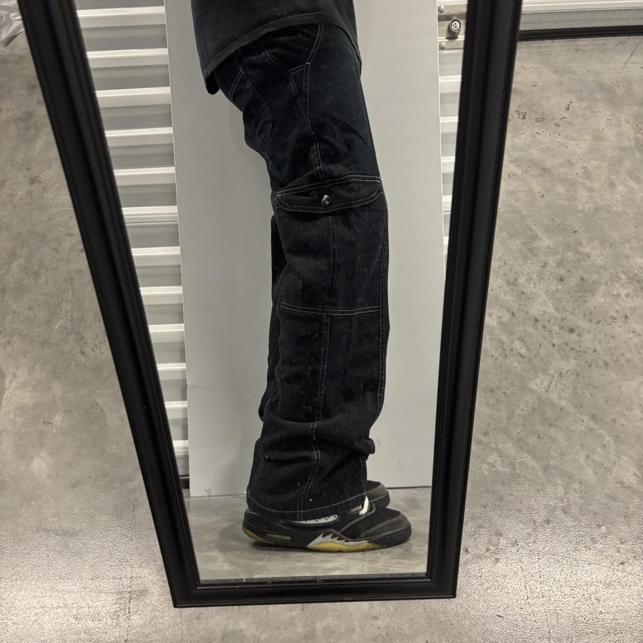 Japanese Brand × Vintage Crazy Vintage Y2K/2000s Grunge Black Opium Streetwear Cargo Pants! Size US 28 / EU 44 - 2 Thumbnail