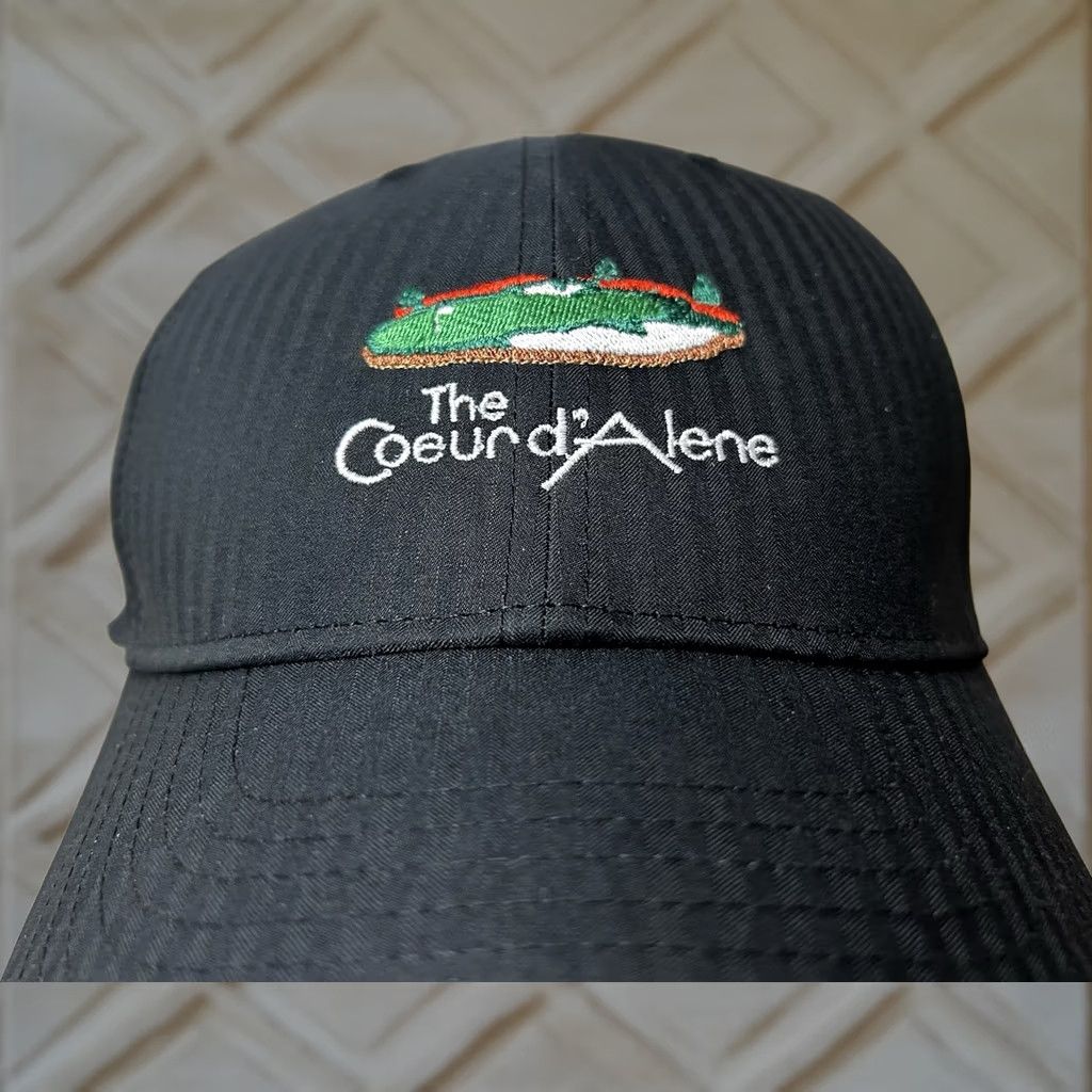 Imperial NWT Nike Coeur d'Alene Golf Course Embroidered Hat Idaho Course Floating Green Trucker Hat Unisex Adults One Size Black 90s Golf Size ONE SIZE - 1 Thumbnail