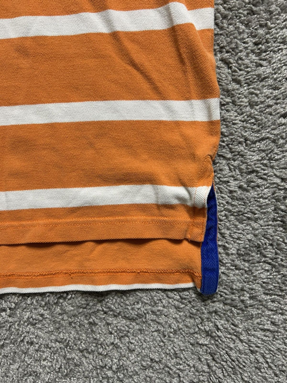 Polo Ralph Lauren Vintage 80s Polo Ralph Lauren Striped Rugby Orange Quilt Size US L / EU 52-54 / 3 - 5 Thumbnail
