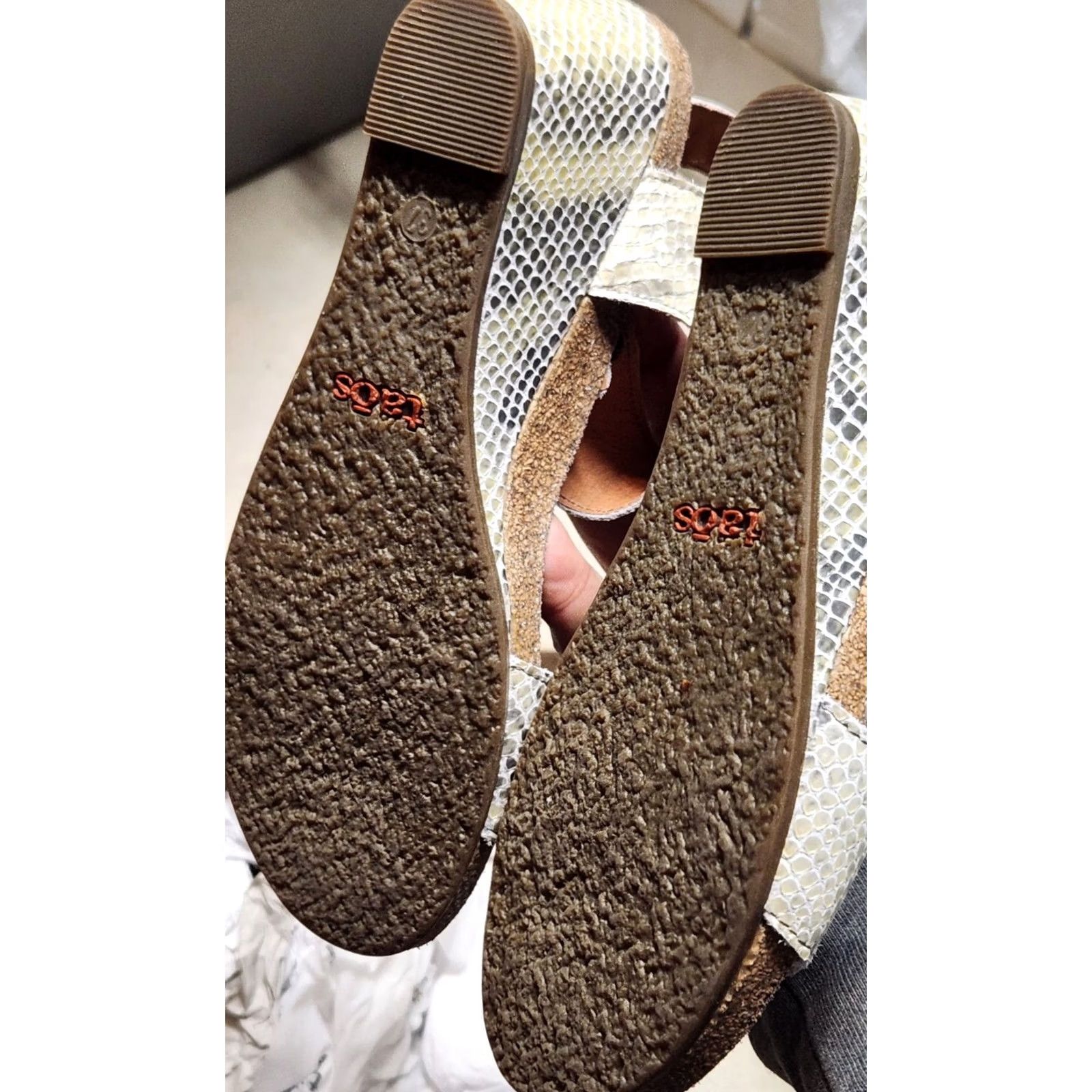 Taos Taos Carousel Wedge Heel Sandals Women's Sandal Size 6.5 Multicolor Leather Snakeskin Adjustable Strap Ankle Strap Comfort Casual Size US 7 / IT 37 - 2 Thumbnail
