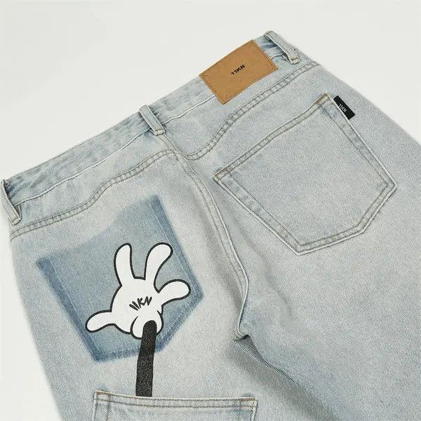 VIBE y2k hiphop skate pattern jeans Size US 32 / EU 48 - 3 Thumbnail