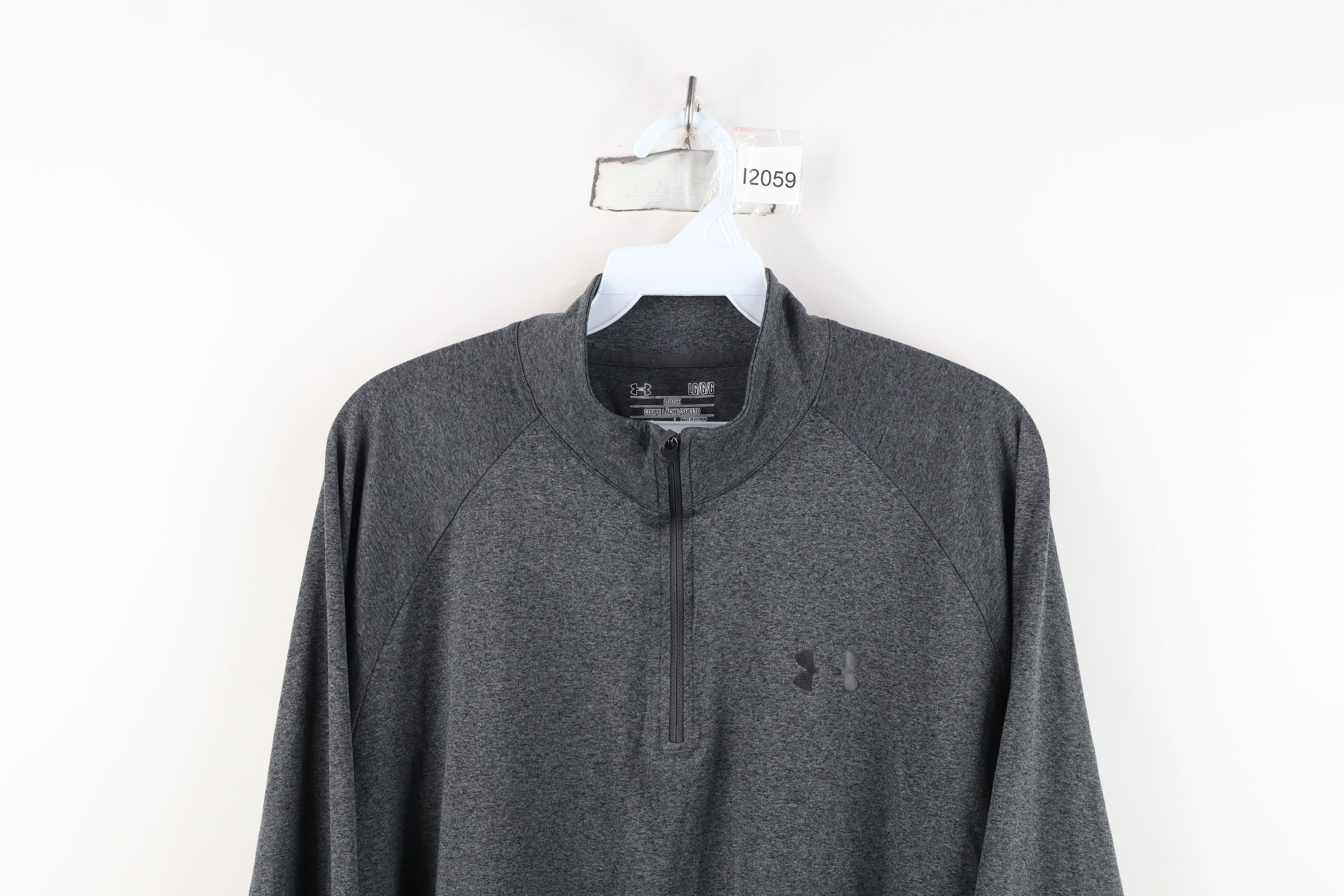 Under Armour Under Armour Half Zip Knit Pullover Jacket Top Heather Gray Size US L / EU 52-54 / 3 - 2 Thumbnail