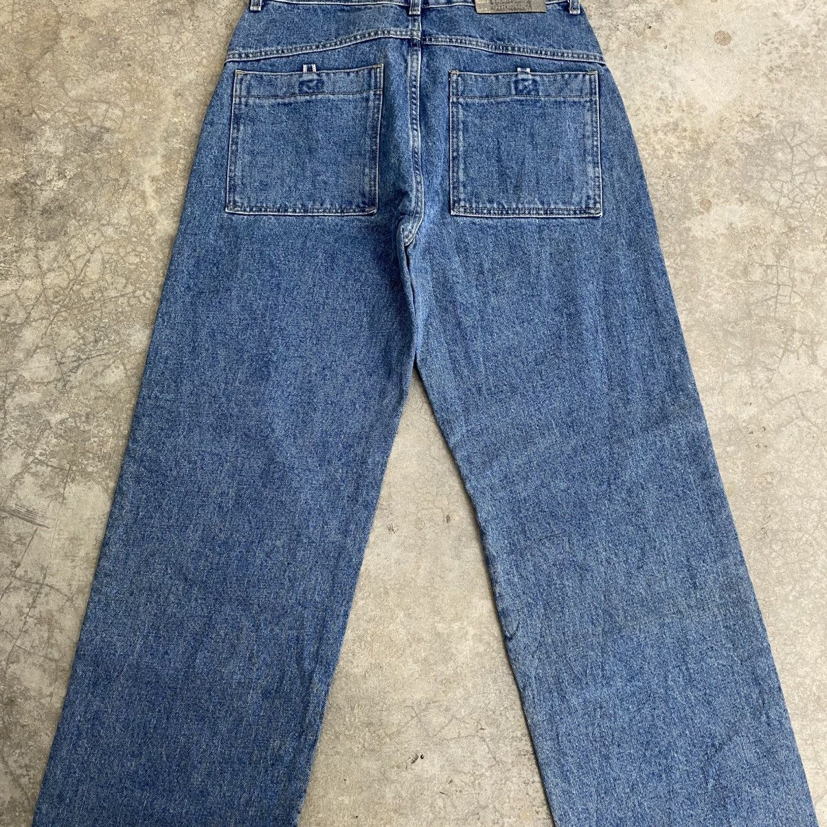 Marithe + Francois Girbaud 2000’s MFG Stonewashed Blue Baggy Denim Wide Vintage Jeans Size US 32 / EU 48 - 12 Thumbnail