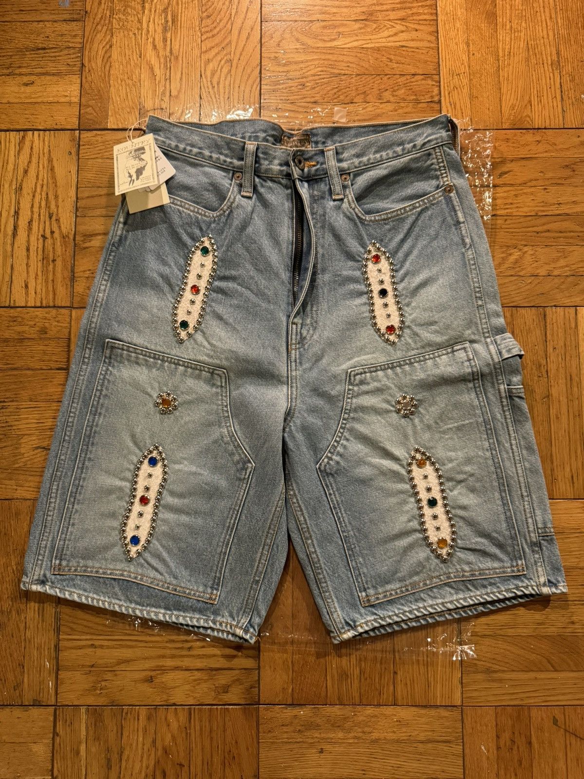 Kapital Jean Shorts Stud | Grailed