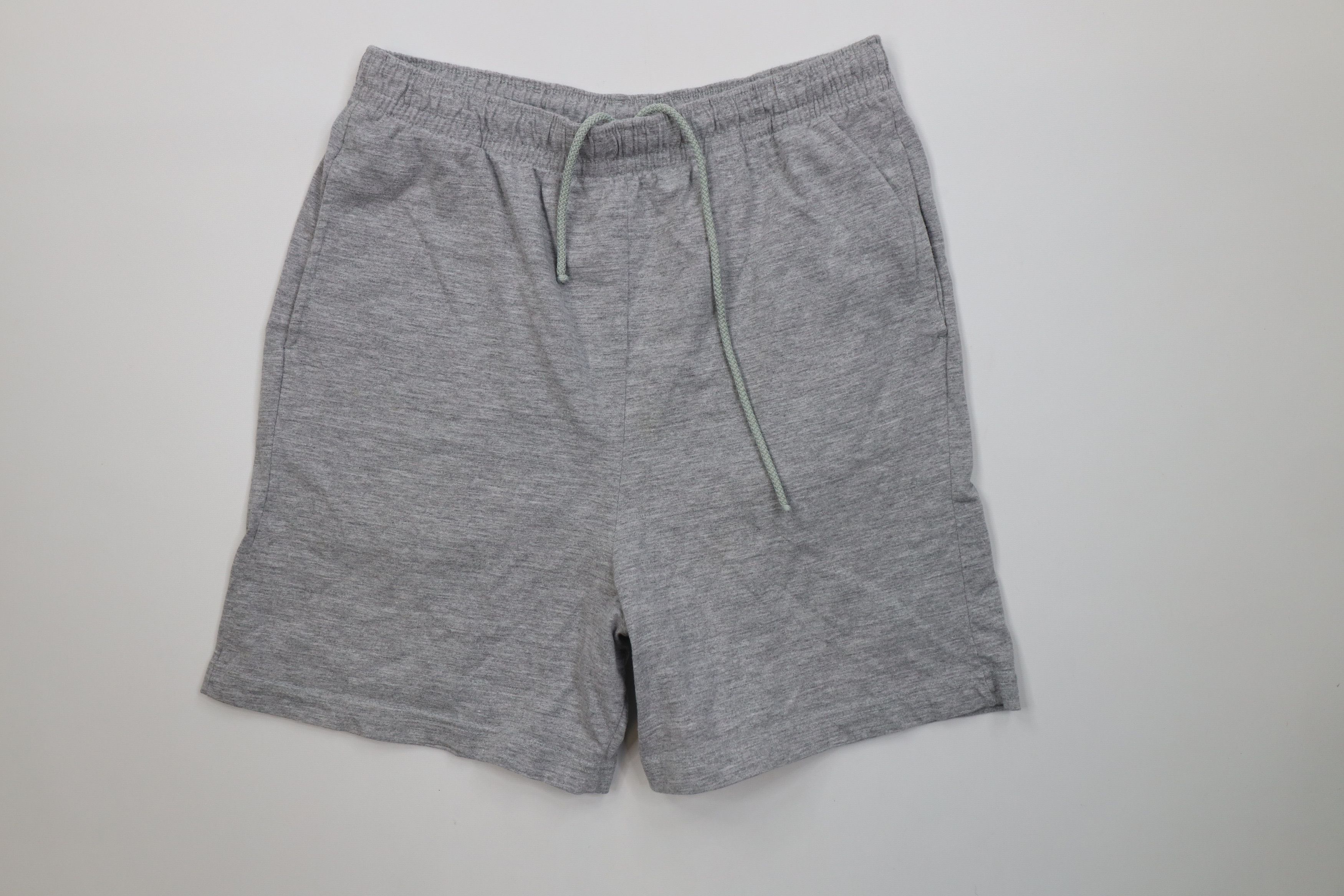 Vintage Vintage 90s Streetwear Blank Above Knee Shorts Heather Gray Size US 36 / EU 52 - 1 Thumbnail