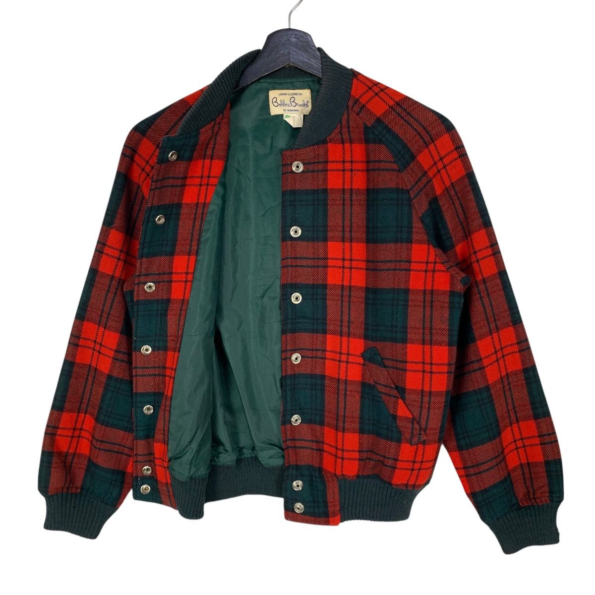 If Six Was Nine Vintage 90s Bobbie Brooks plaid bomber jacket Red Tartan Size US S / EU 44-46 / 1 - 9 Thumbnail