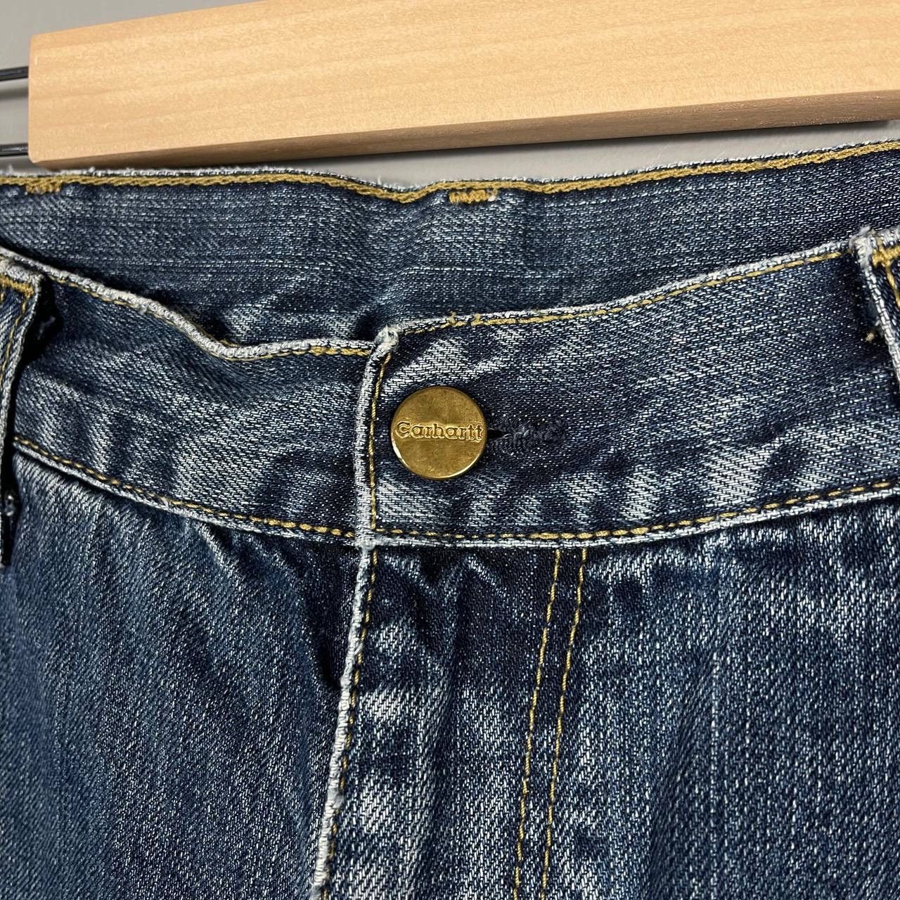 Carhartt × Vintage Carhartt WIP Straight-Leg Washed Denim Jeans Size US 33 - 5 Thumbnail