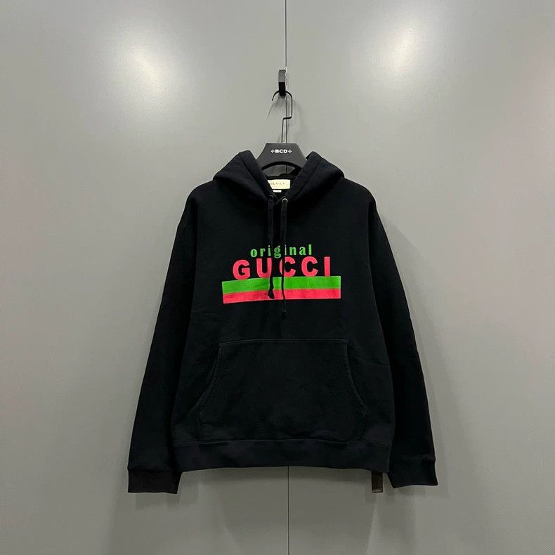 Gucci Gucci Red and green striped logo hoodie 2504-Nextarrow Size US L / EU 52-54 / 3 - 1 Thumbnail