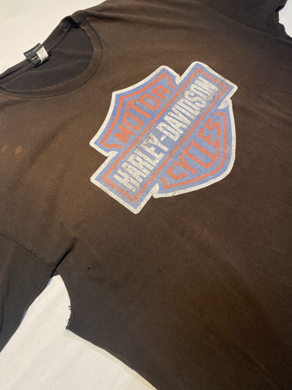 Harley Davidson Vintage Sun Faded Harley Davidson Tshirt Size US XXL / EU 58 / 5 - 1 Thumbnail
