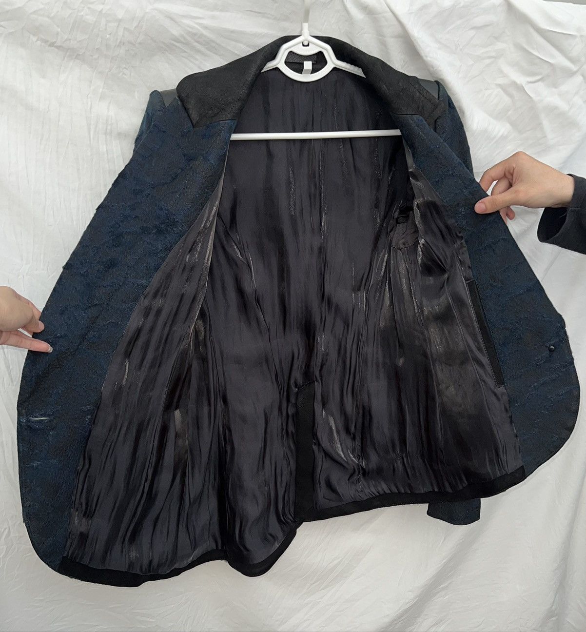 If Six Was Nine If Six Was Nine asymmetric cut leather hair blazer Size 46S - 4 Thumbnail