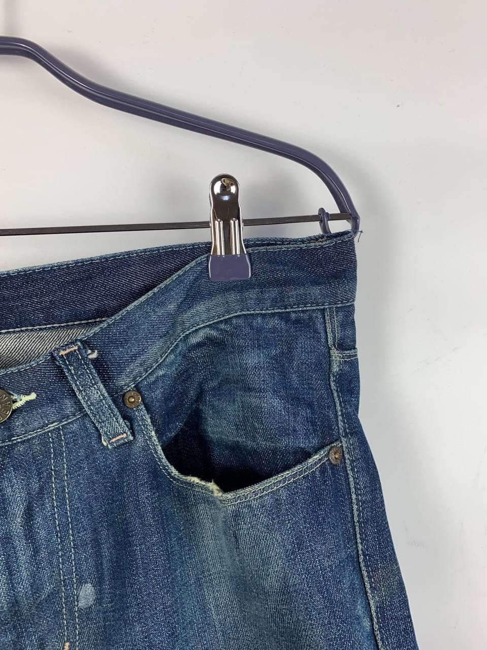 Acne Studios Acne Jeans shorts blue denim 33 Size US 33 - 4 Thumbnail