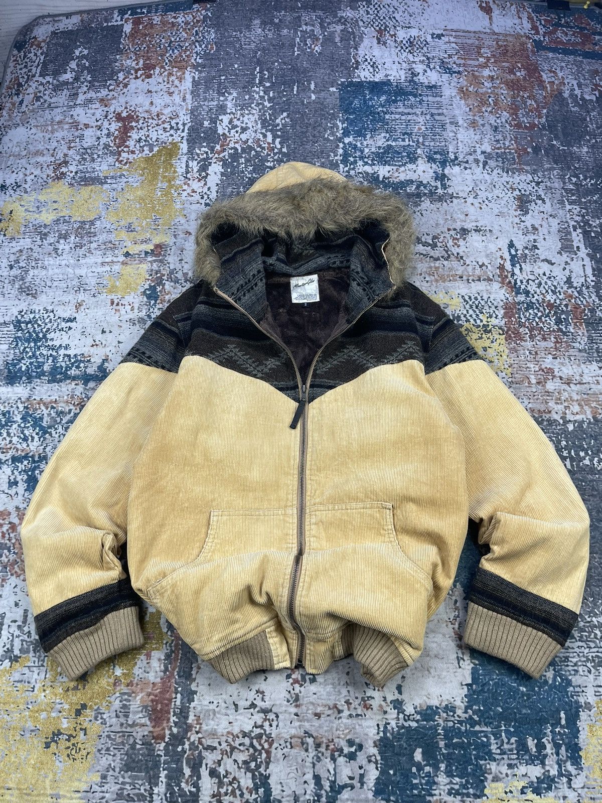 Japanese Brand Monitor GDW Corduroy Navajo Fur Hoodie Jackets Size US S / EU 44-46 / 1 - 1 Thumbnail