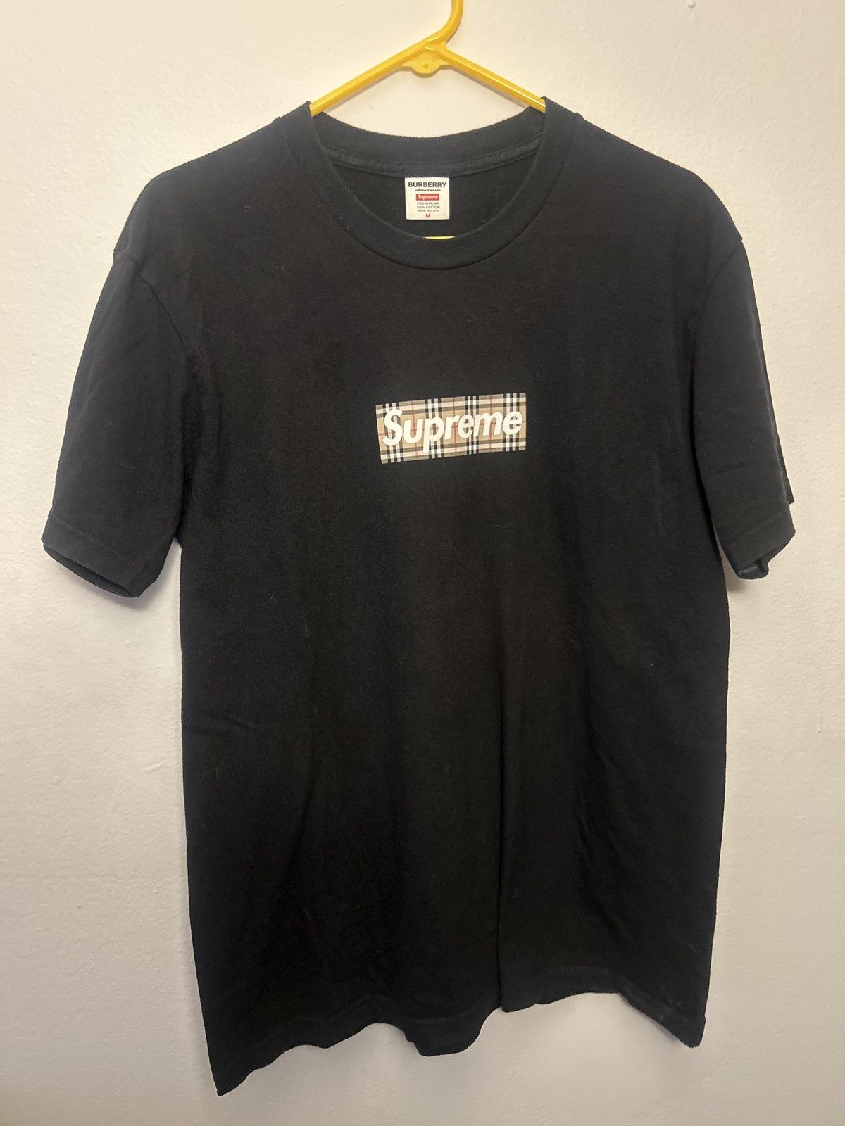 Supreme Burberry Box Logo Tee | Grailed