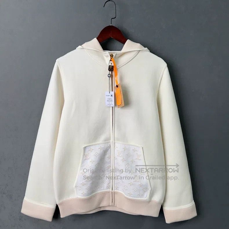 Louis Vuitton Louis Vuitton White patchwork full of old flower hooded ja Size US XL / EU 56 / 4 - 1 Thumbnail