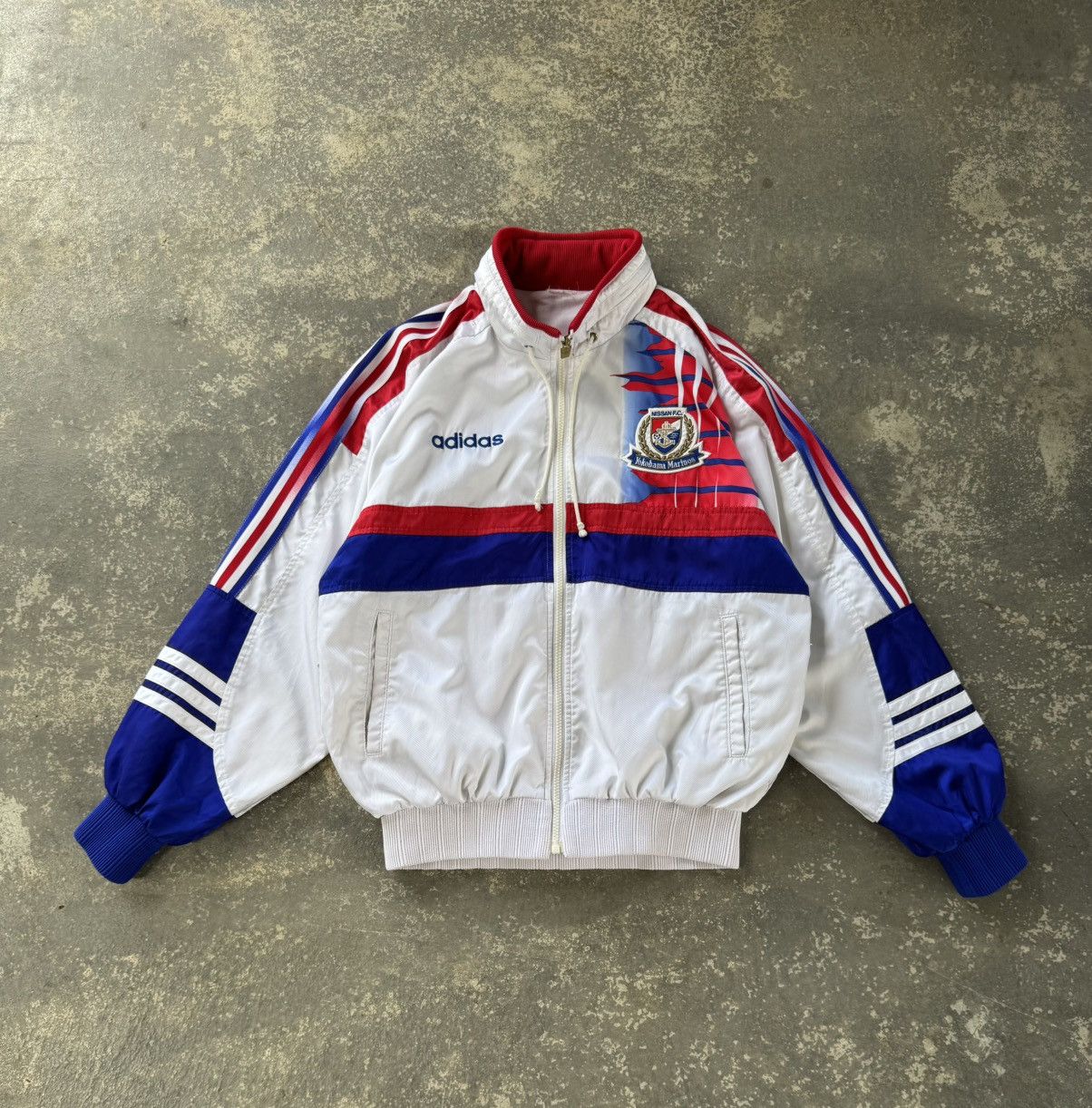 Vintage 90's Adidas Yokohama Marinos Windbreaker Jacket