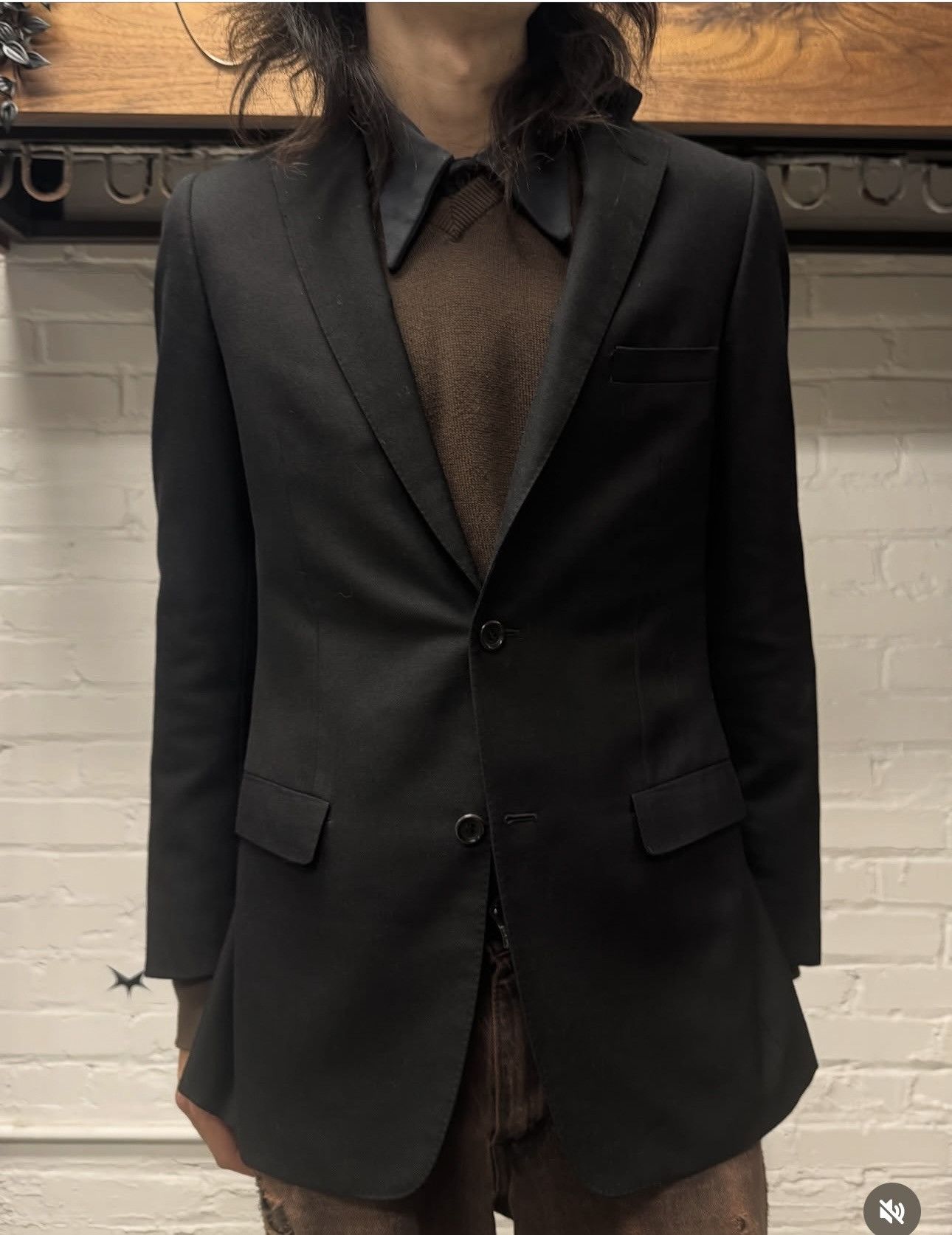 Carol Christian Poell AW1996 Carol Christian Poell ‘0098’ Black Tuxedo Wool Blazer Size 38R - 6 Thumbnail