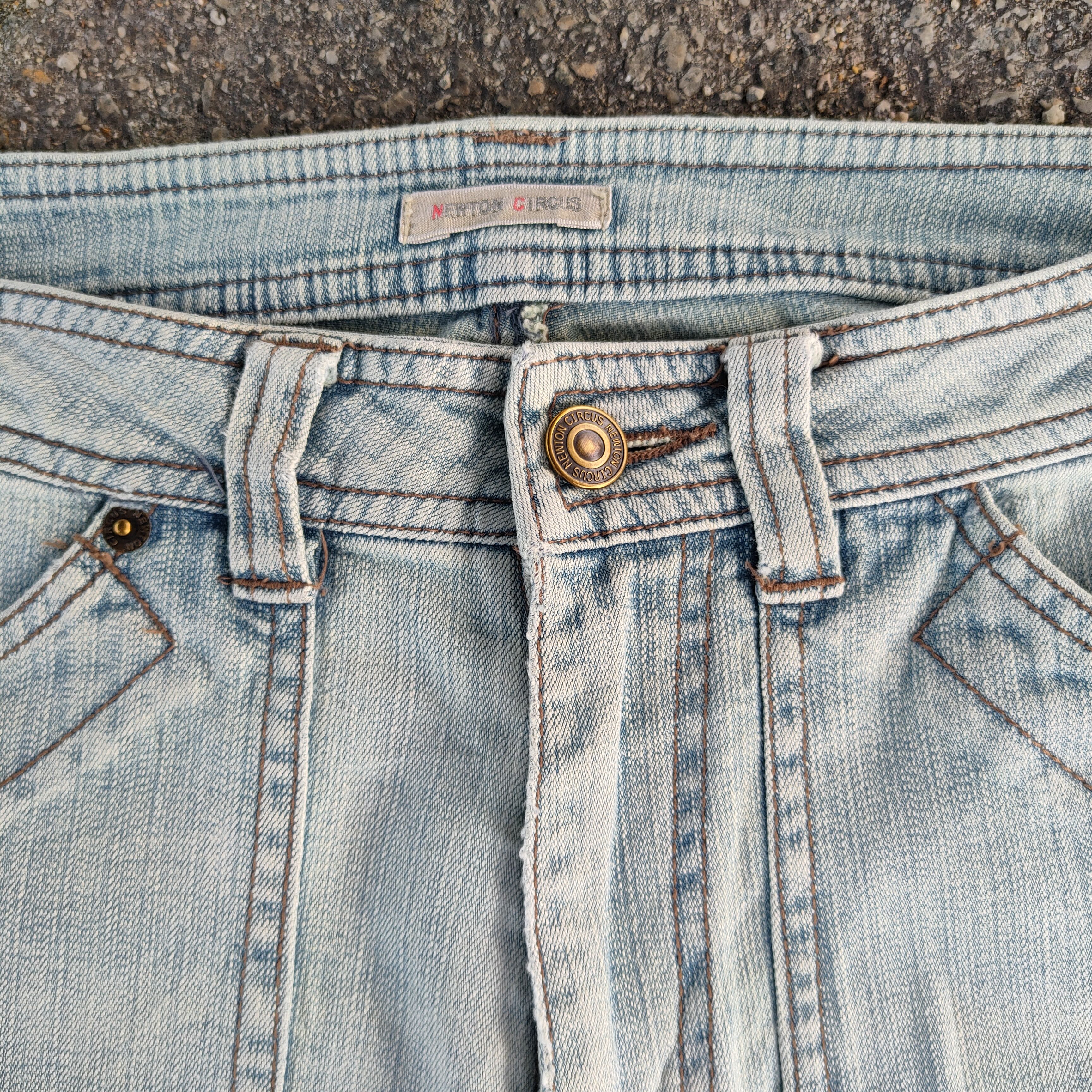 Jean × Newton × Vintage VINTAGE NEWTON CIRCUS FLARE FADED JEANS DENIM PANTS Size US 28 / EU 44 - 4 Thumbnail