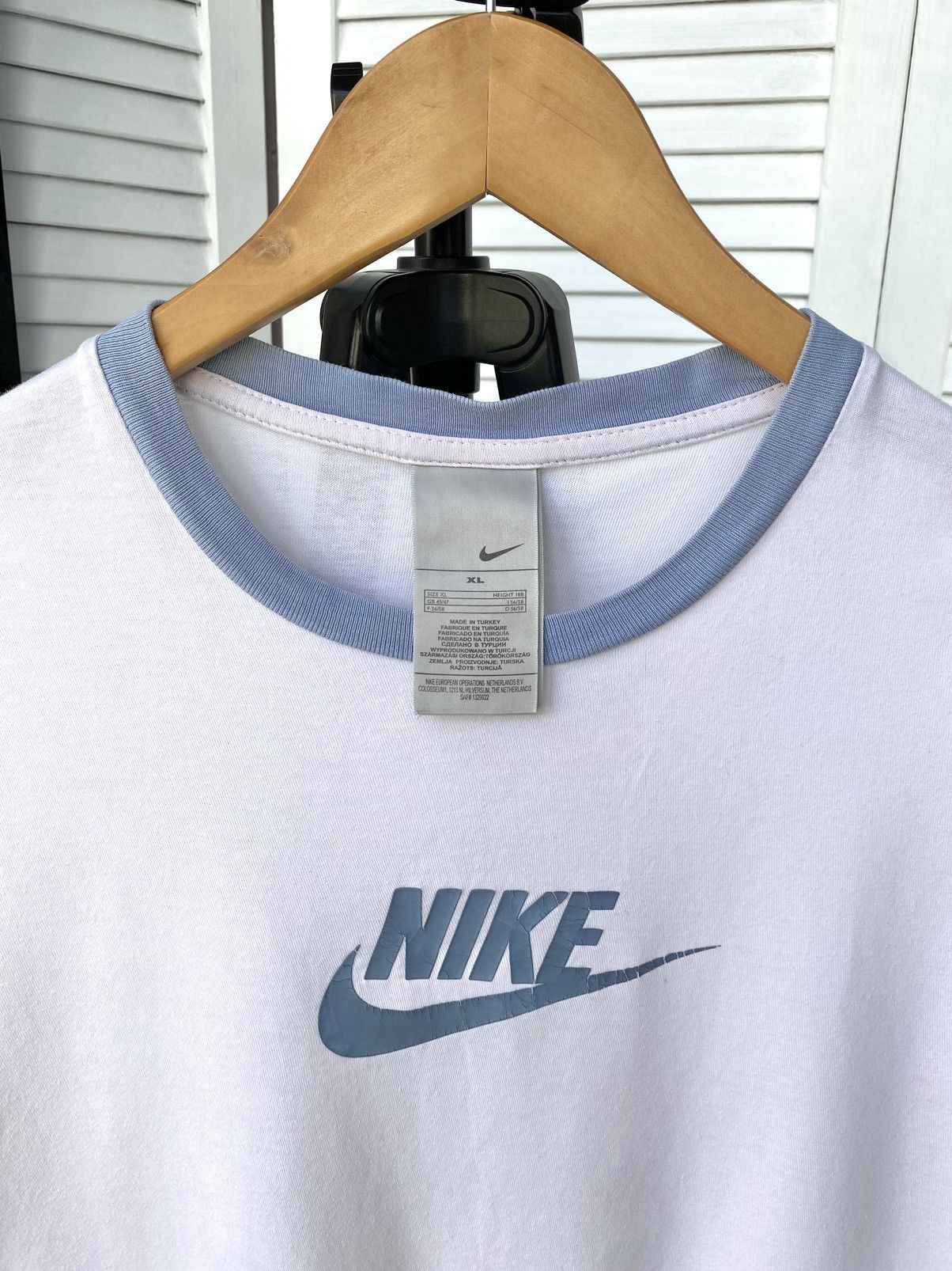 Nike × Vintage Nike Vintage Center Swoosh Logo Retro Style Tee Shirt Size US XL / EU 56 / 4 - 6 Thumbnail