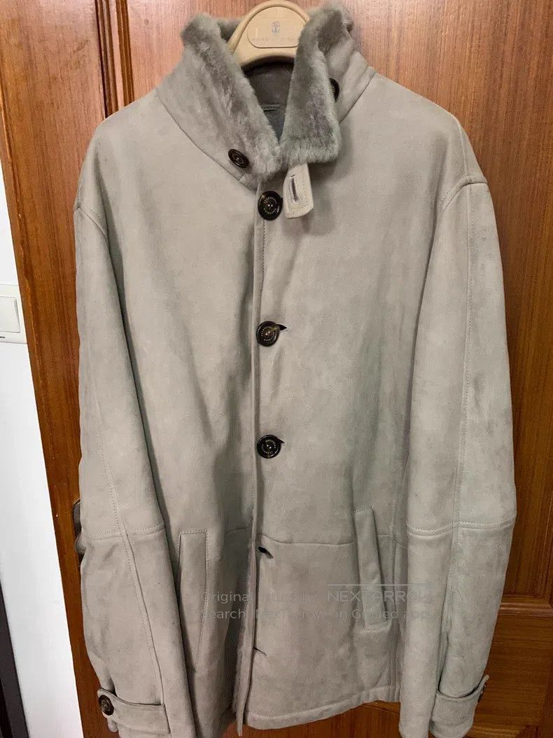 Brunello Cucinelli Brunello Cucinelli Leather and Fur Coat Size US L / EU 52-54 / 3 - 1 Thumbnail