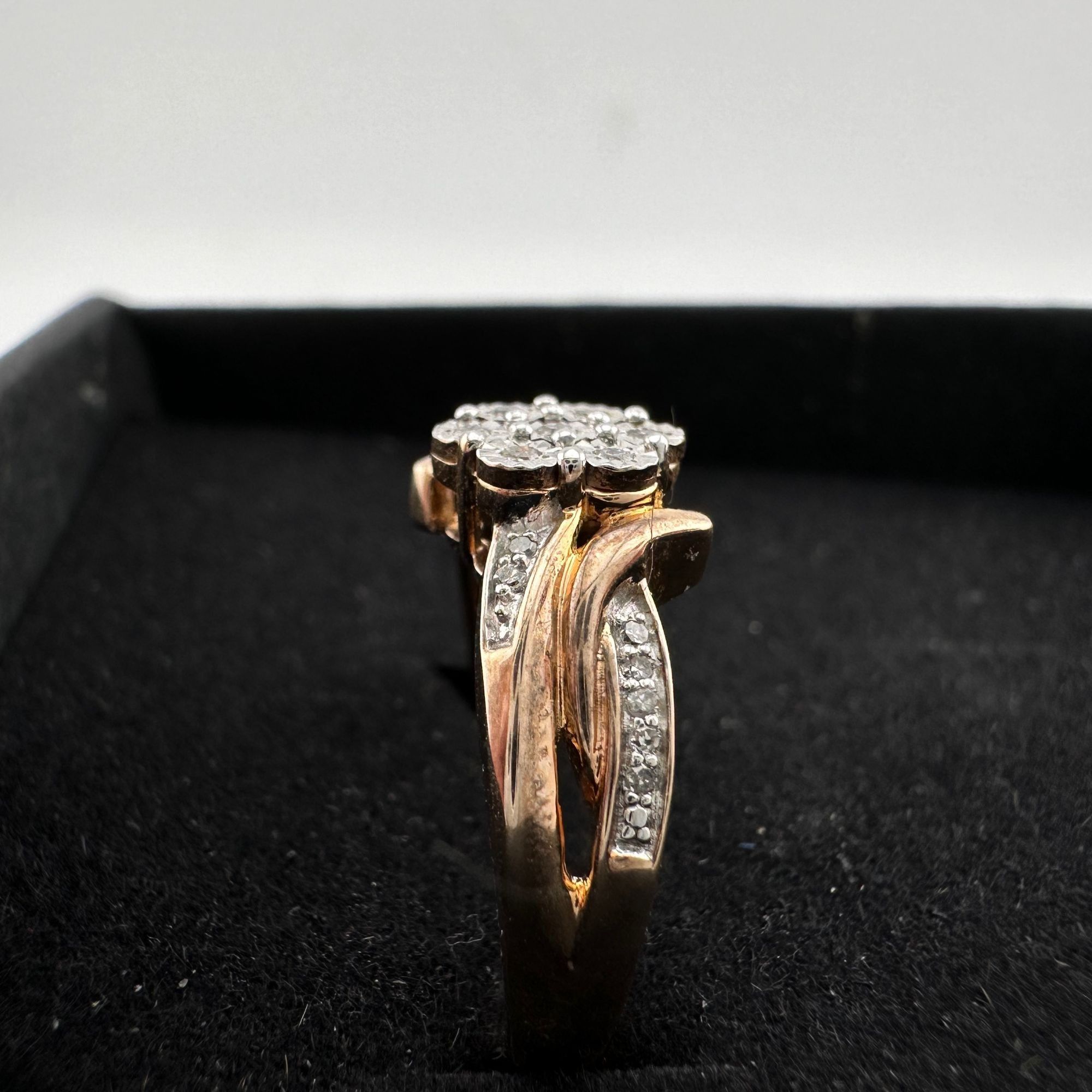 Other Two Tone Natural Diamond Sweetheart Ring Size 6.75 Size ONE SIZE - 16 Thumbnail