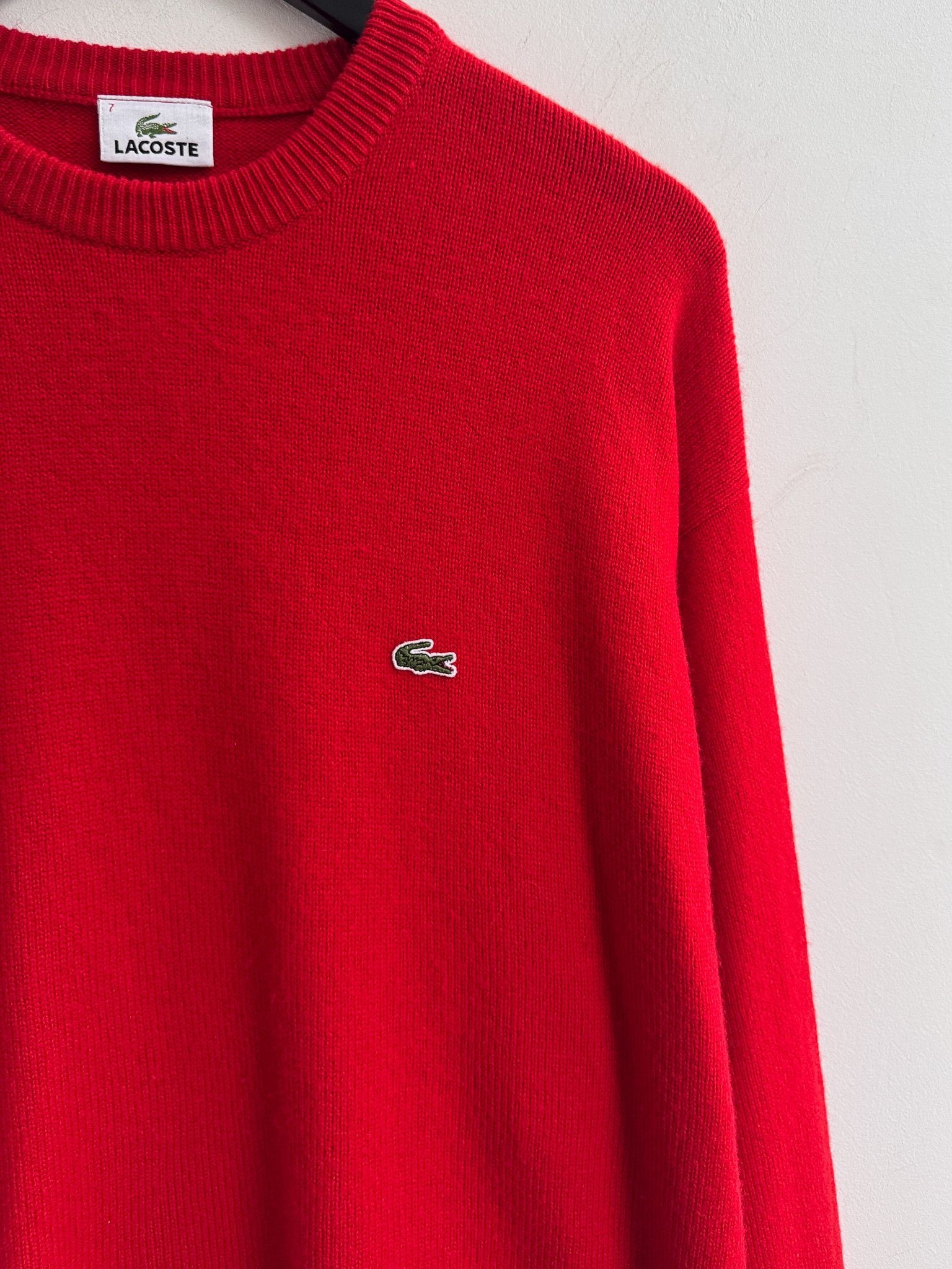 Lacoste Vintage Lacoste Crew Neck Sweater Jumper Size US XL / EU 56 / 4 - 3 Thumbnail