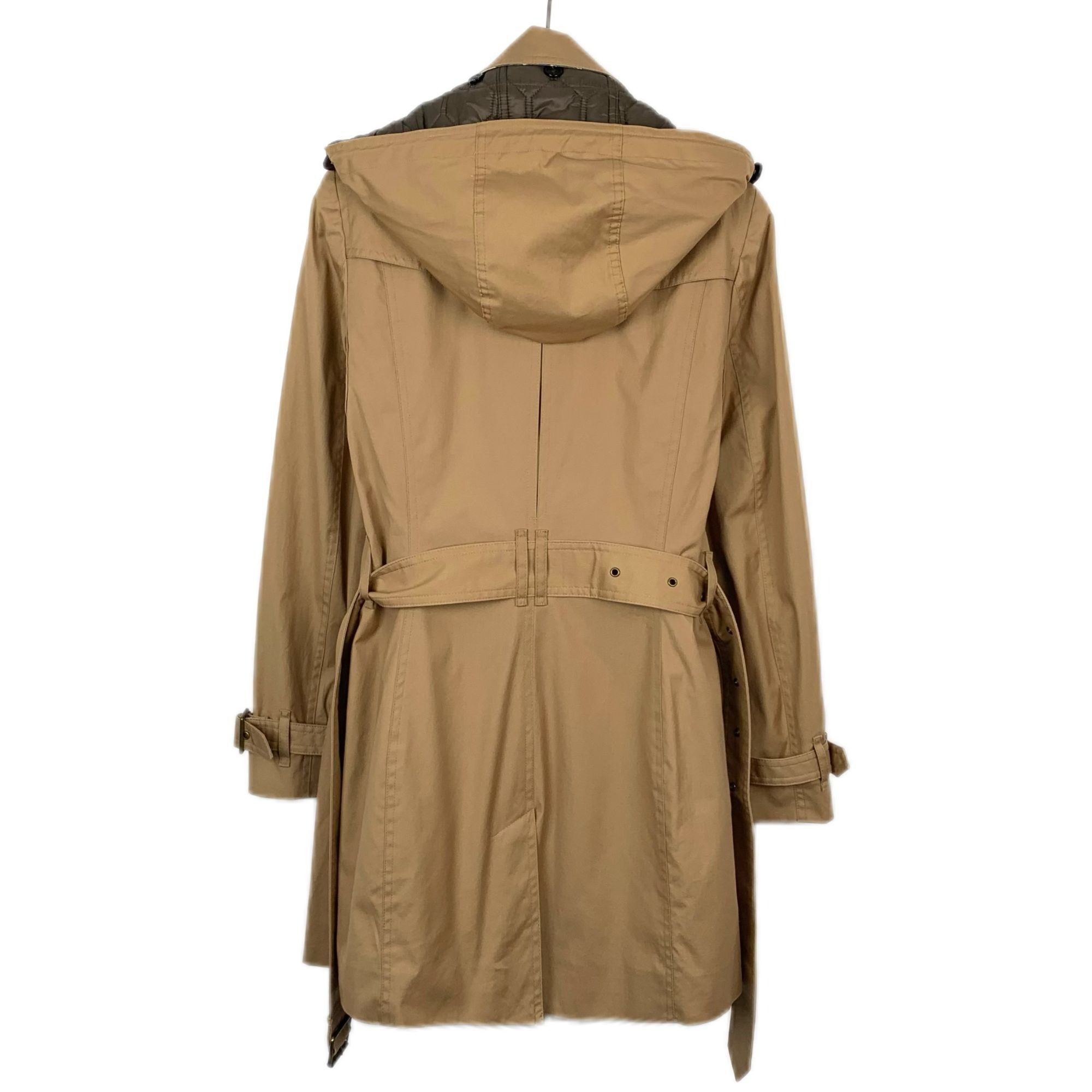 Burberry Burberry Brown Cotton Double-Breasted Hooded Trench Coat wit Size S / US 4 / IT 40 - 8 Thumbnail