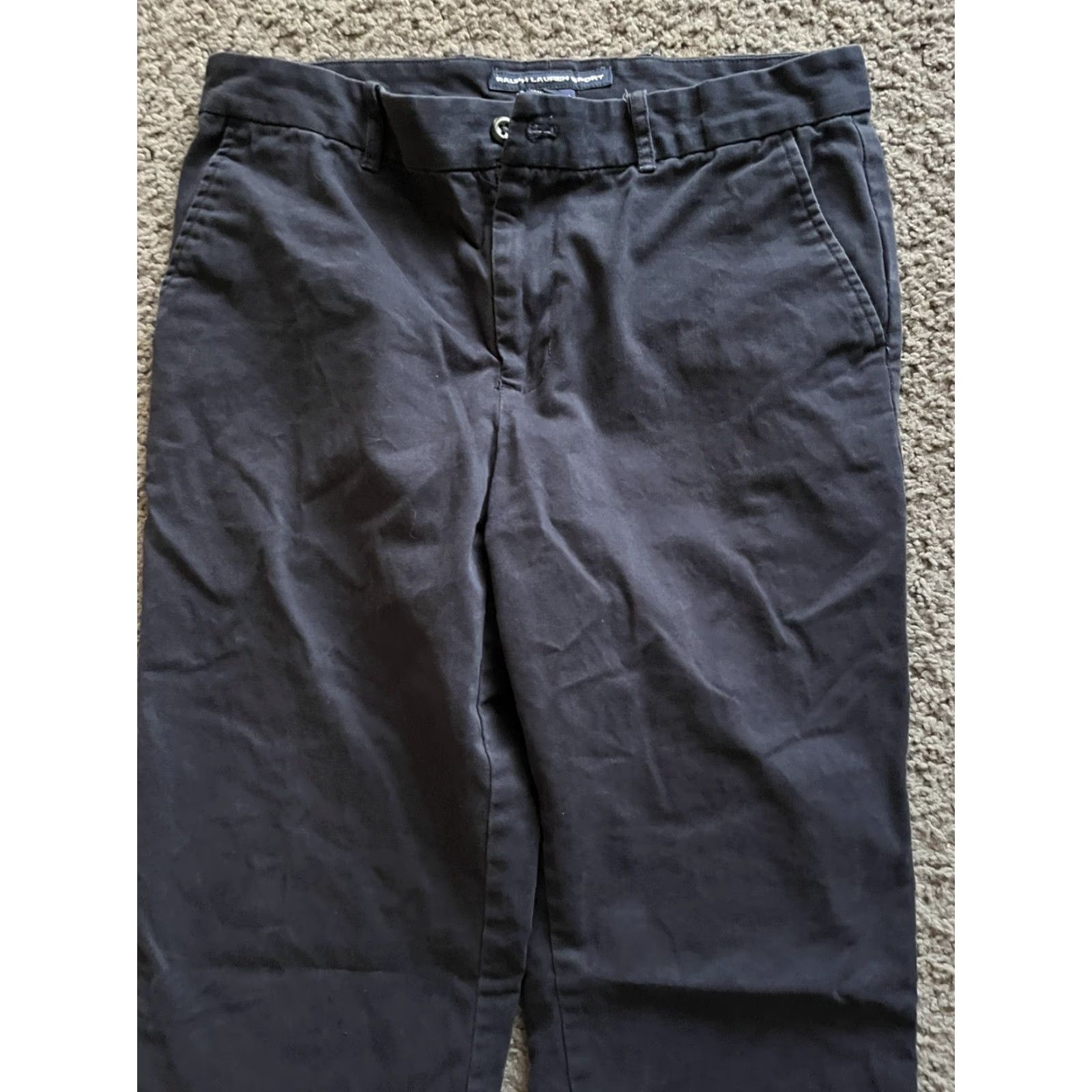 Polo Ralph Lauren Ralph Lauren Sport Womens Size 8 Cotton Navy Blue Cropped Capris Pockets Pants Sport Size 30" / US 8 / IT 44 - 2 Thumbnail