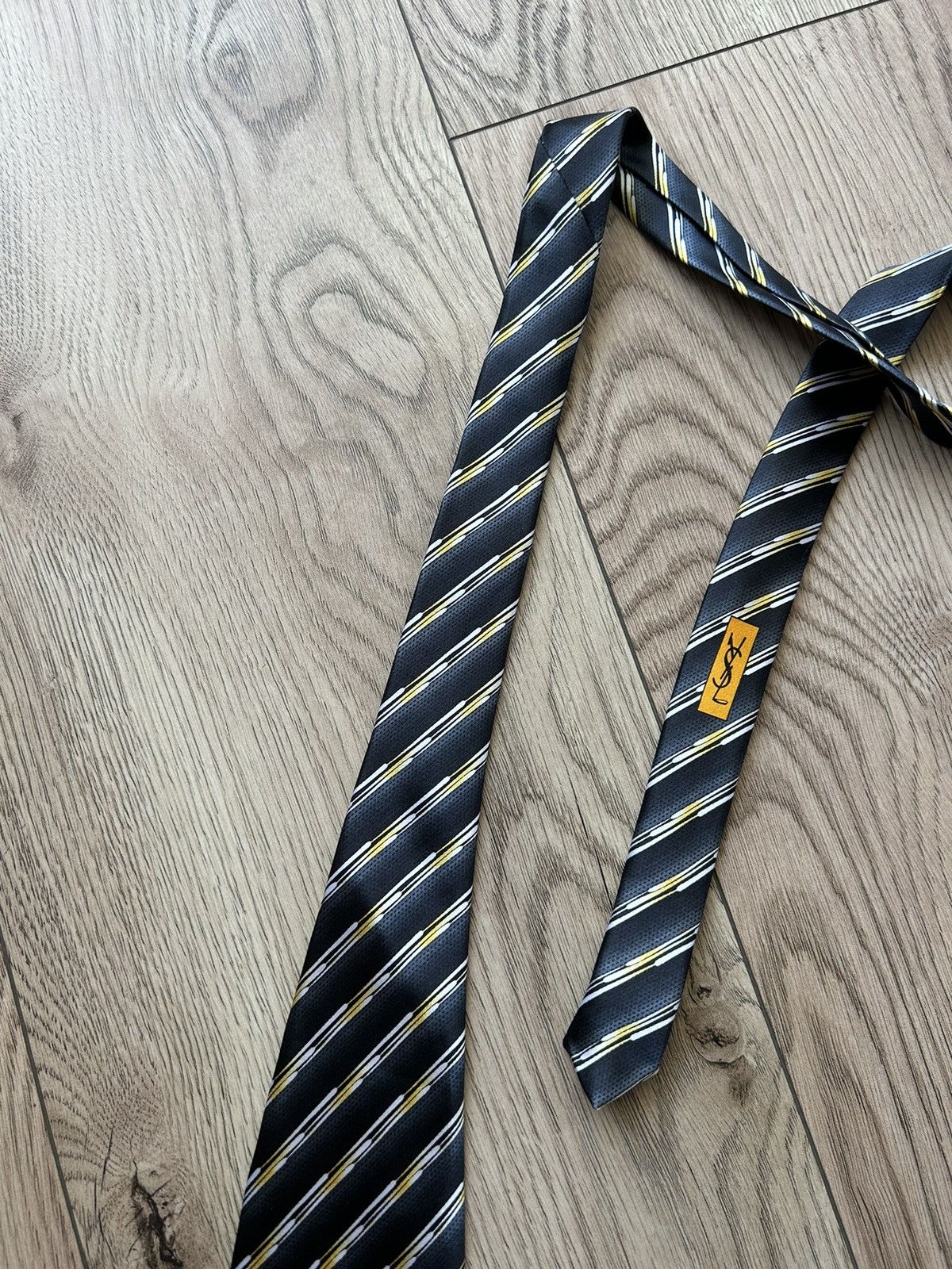 Vintage × Yves Saint Laurent Yves Saint Laurent Silk Pattern Tie Vintage Size ONE SIZE - 4 Thumbnail