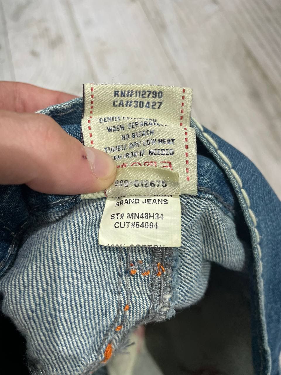 True Religion Vintage True Religion Bobby Super T Denim Jeans Y2K Size US 34 / EU 50 - 15 Thumbnail