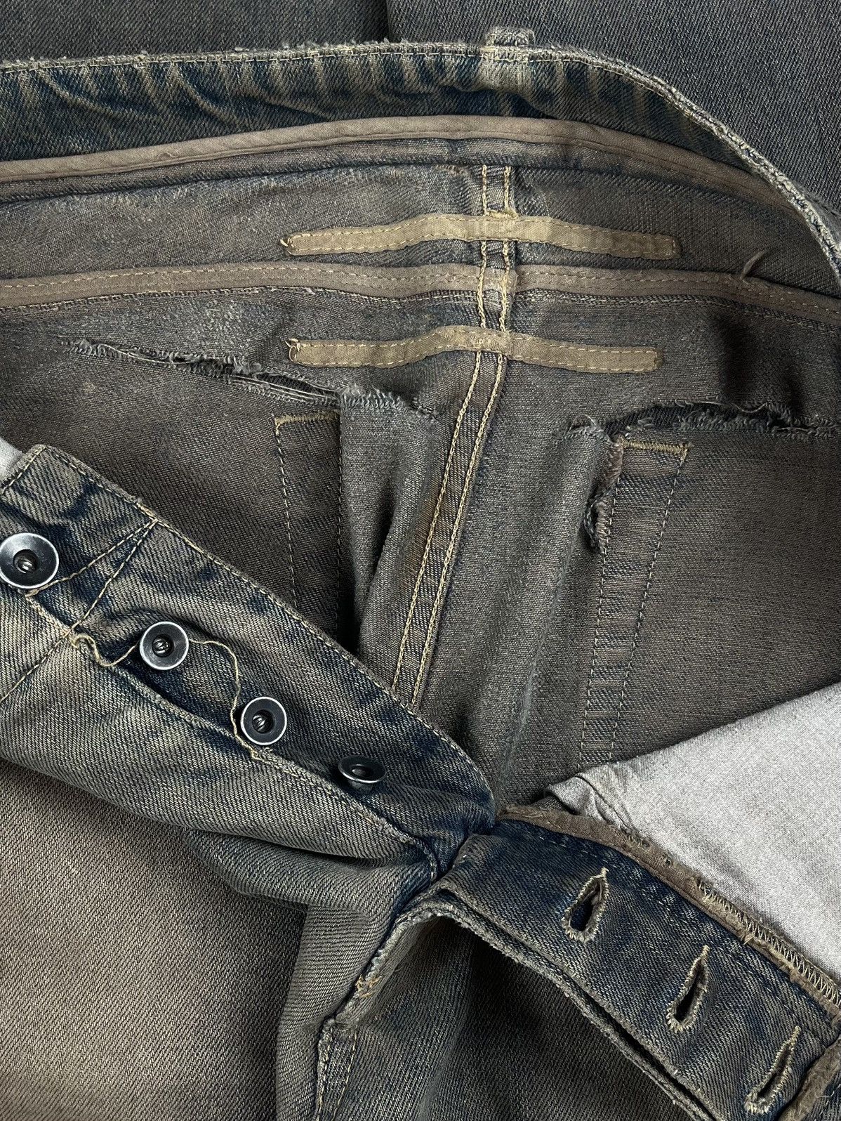 Rick Owens FW06 Rick Owens Dustulator Dark Shadow Dust Wash Denim Jeans Size US 34 / EU 50 - 14 Thumbnail