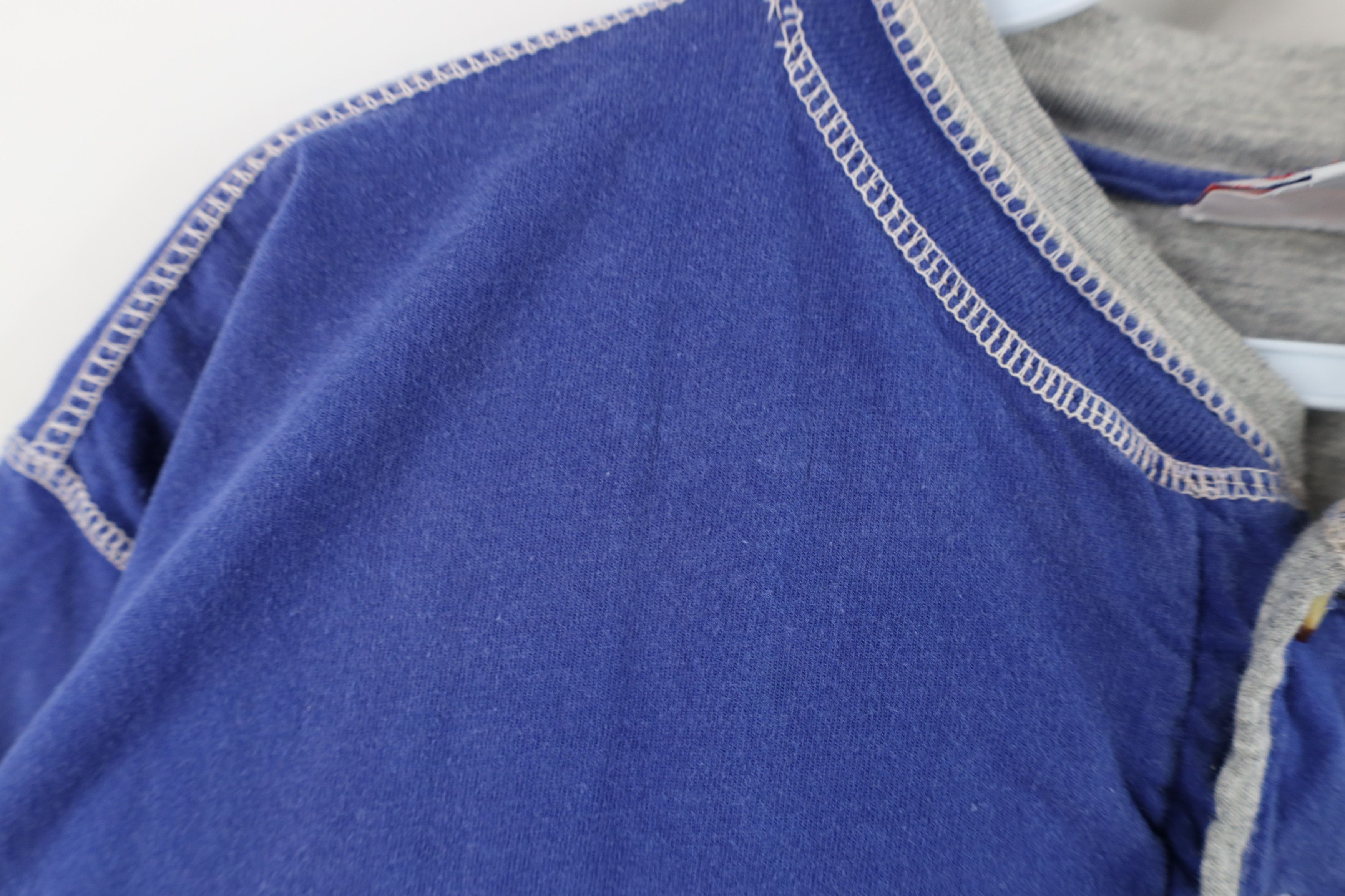 Vintage Vintage 90s MLB Baseball Faded Layered Henley T-Shirt Blue Size US L / EU 52-54 / 3 - 5 Thumbnail