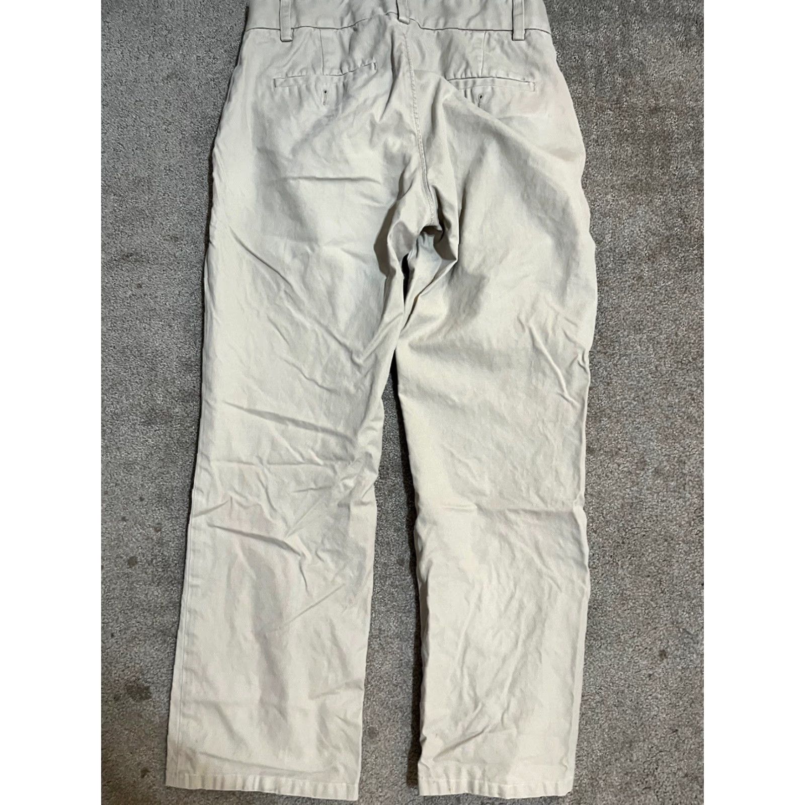 Gap Gap Men’s Pants Khakis 29x27 Beige Flat Front Straight Leg Chino Size 29 Regular Size US 29 - 3 Thumbnail