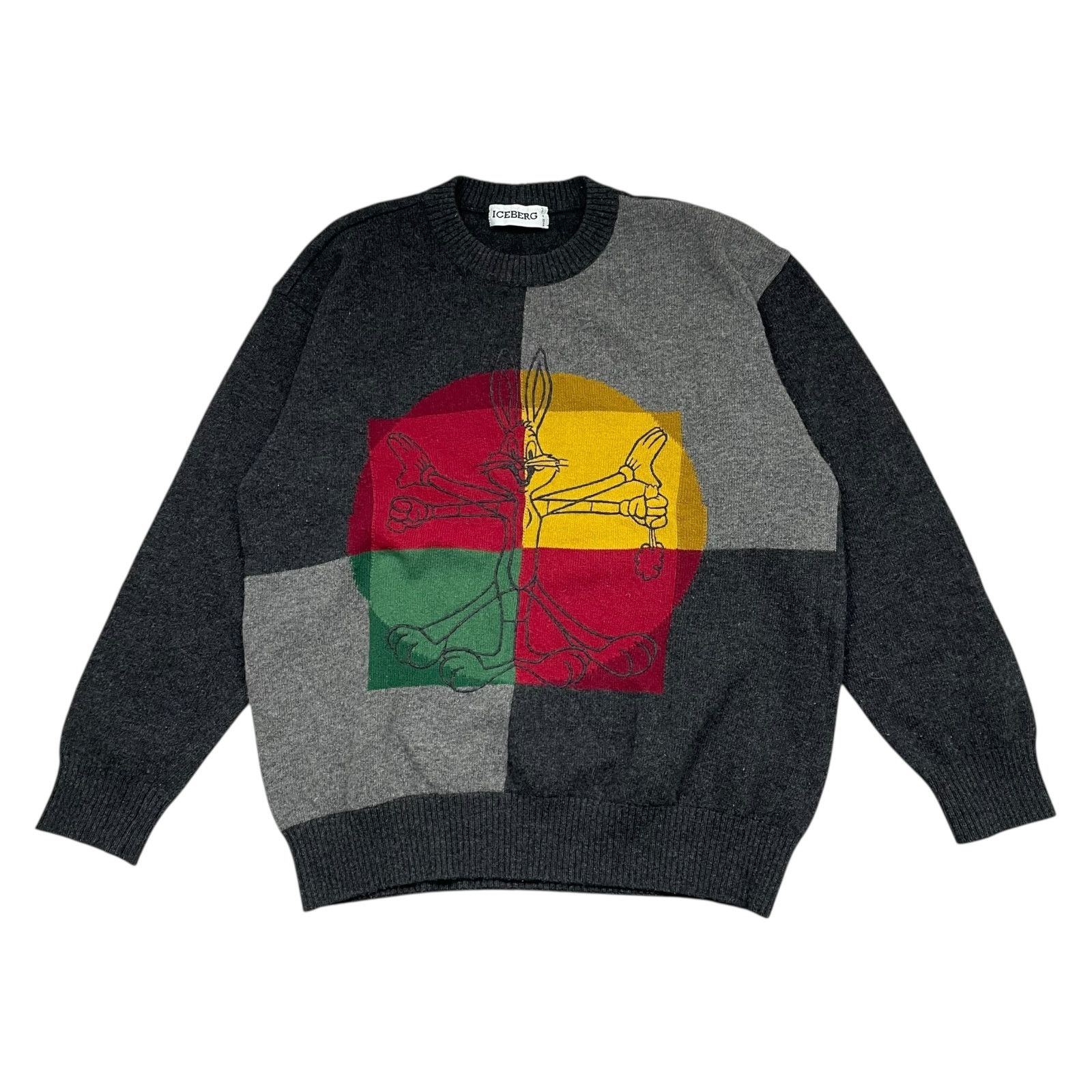Iceberg VTG 90s BUGS BUNNY VITRUVIAN MAN INSPIRED SWEATER L Size US L / EU 52-54 / 3 - 1 Thumbnail