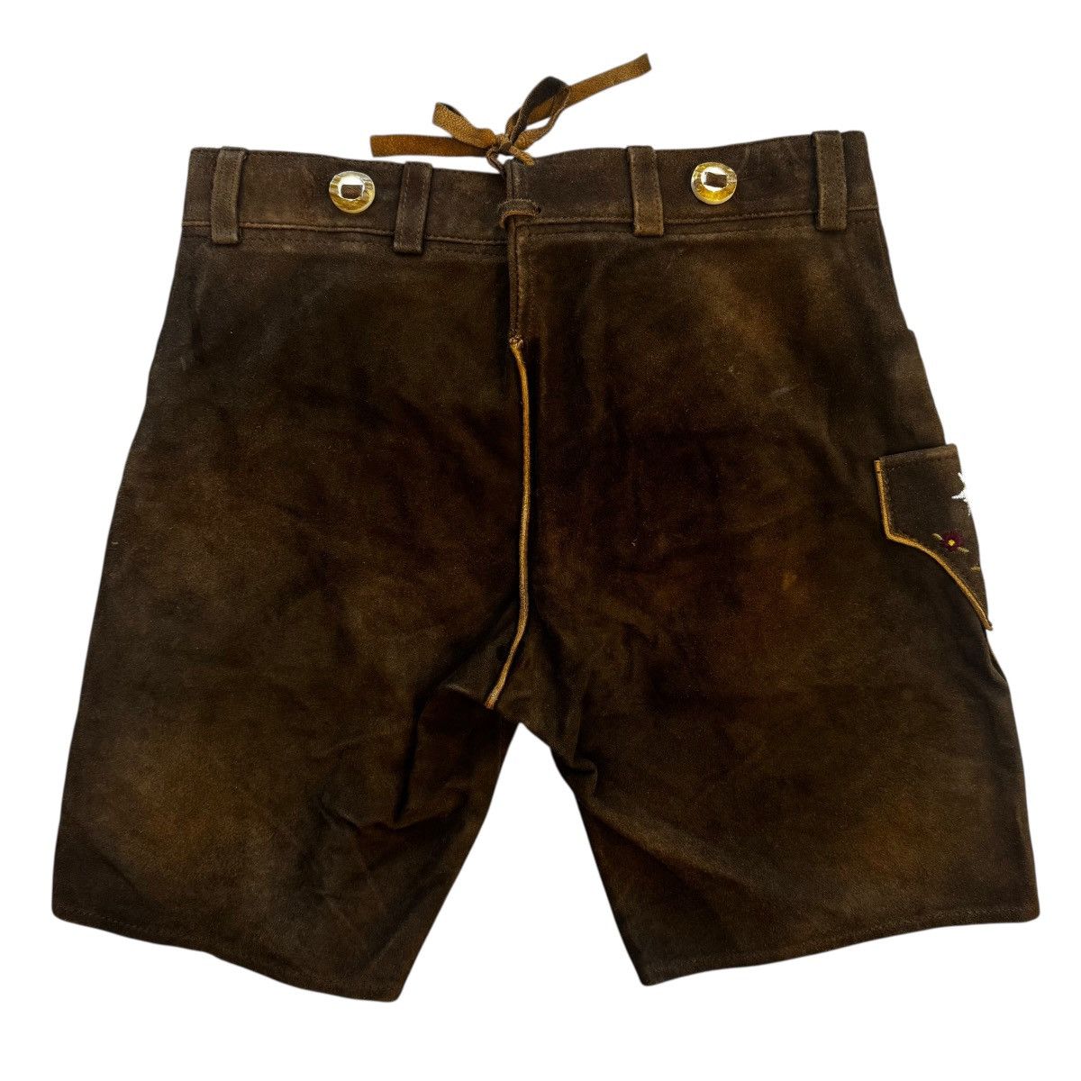 Other Stockerpoint Vintage Leather Shorts Octoberfest Bavarian Size 26" / US 2 / IT 38 - 2 Thumbnail