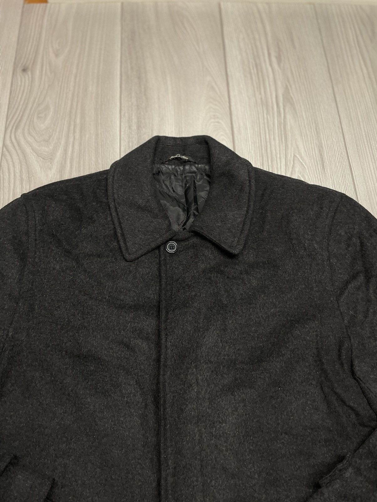 Balmain × Pierre Balmain Vintage Balmain Wool cashmere black gray coat Size US M / EU 48-50 / 2 - 6 Thumbnail