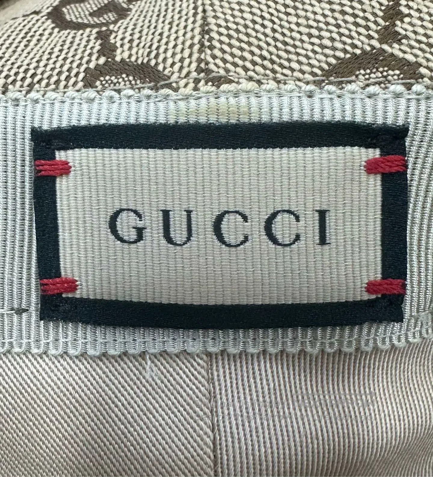 Gucci Guicci size M Brown Double G Logo Embroidered Fisherman's Size ONE SIZE - 4 Thumbnail