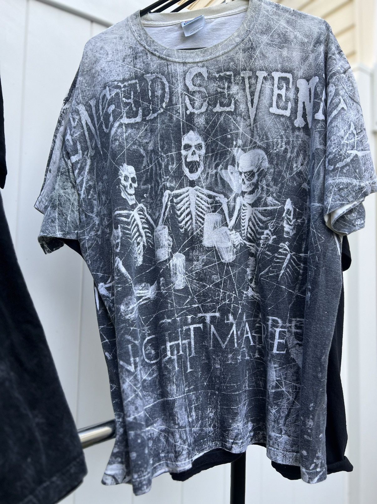 Band Tees × Vintage Vintage Avenged Sevenfold all over print rare band tee Size US XL / EU 56 / 4 - 1 Thumbnail
