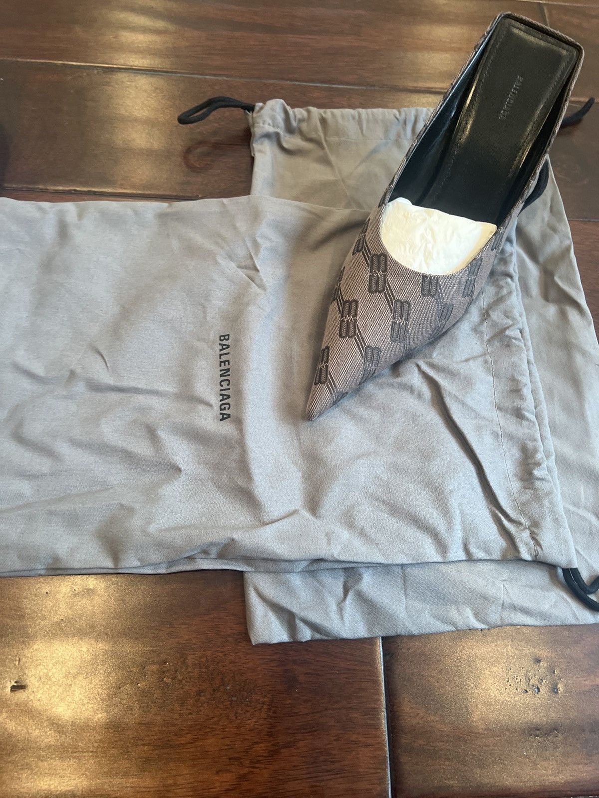 Balenciaga BB Monogram jacquard heels Size US 9.5 / IT 39.5 - 6 Thumbnail