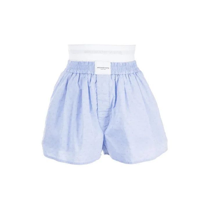 Alexander Wang Alexander Wang Colorblock Logo Trim Straight Shorts - Size 27" / US 4 / IT 40 - 2 Thumbnail