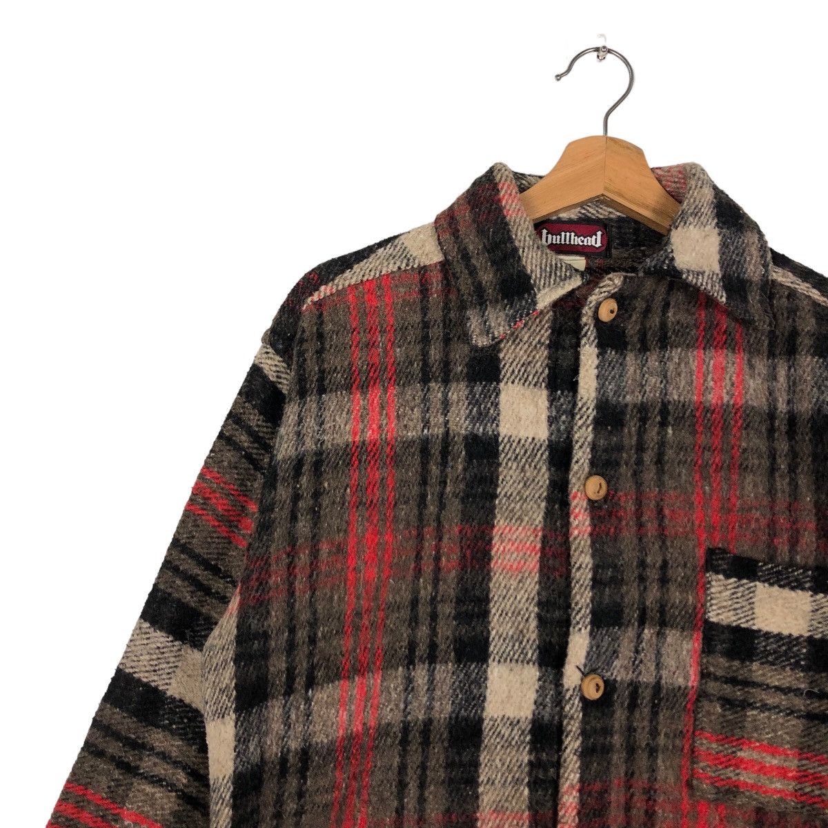Japanese Brand 🔥80s Vintage Wool Flannel Jacket Bullhead USA Tartan Design Size US M / EU 48-50 / 2 - 6 Thumbnail