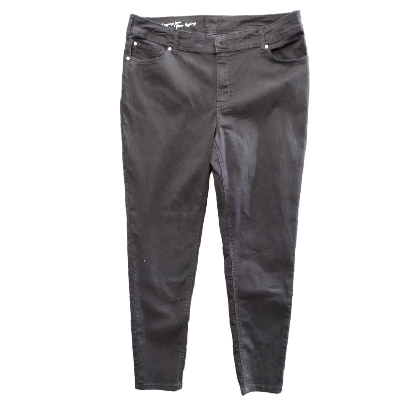 Vintage Unbranded Legging Jeans Black Size 16 Jegging Denim Slim Stretch 5-Pocket Closure Zip Womens Regular Adult 28in Inseam Folded Description: Vintage No Size 38" / US 16 / IT 52 - 1 Thumbnail