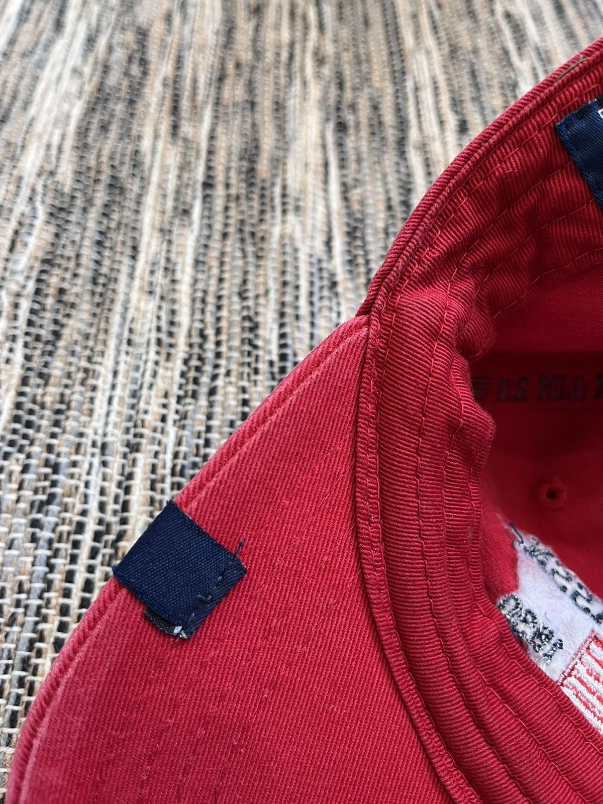 U.S. Polo Assn. × Vintage Vintage cap US Polo uspa fade red 5 panel USA Size ONE SIZE - 13 Thumbnail