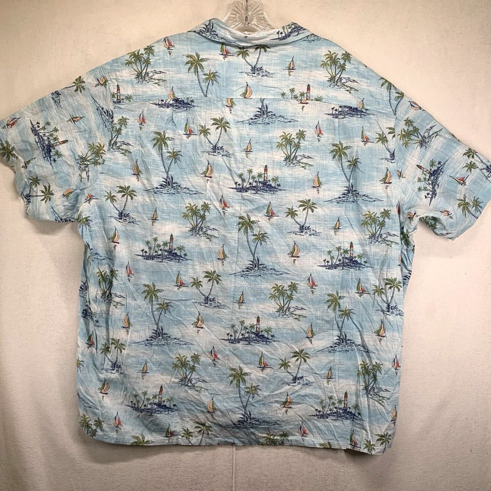 Vintage VINTAGE Red Head Men’s Hawaiian Shirt 3XL Casual Short Sleeve Button-Up Light Blue Floral All Seasons Size US XXL / EU 58 / 5 - 2 Thumbnail
