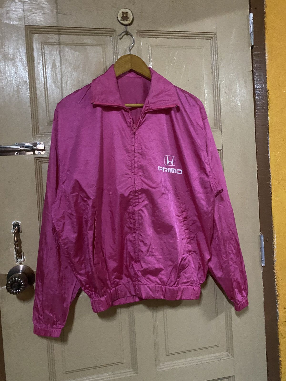 Japanese Brand Vintage 90s Honda Primo Today Pink Nylon Windbreaker Jacket Size US M / EU 48-50 / 2 - 5 Thumbnail