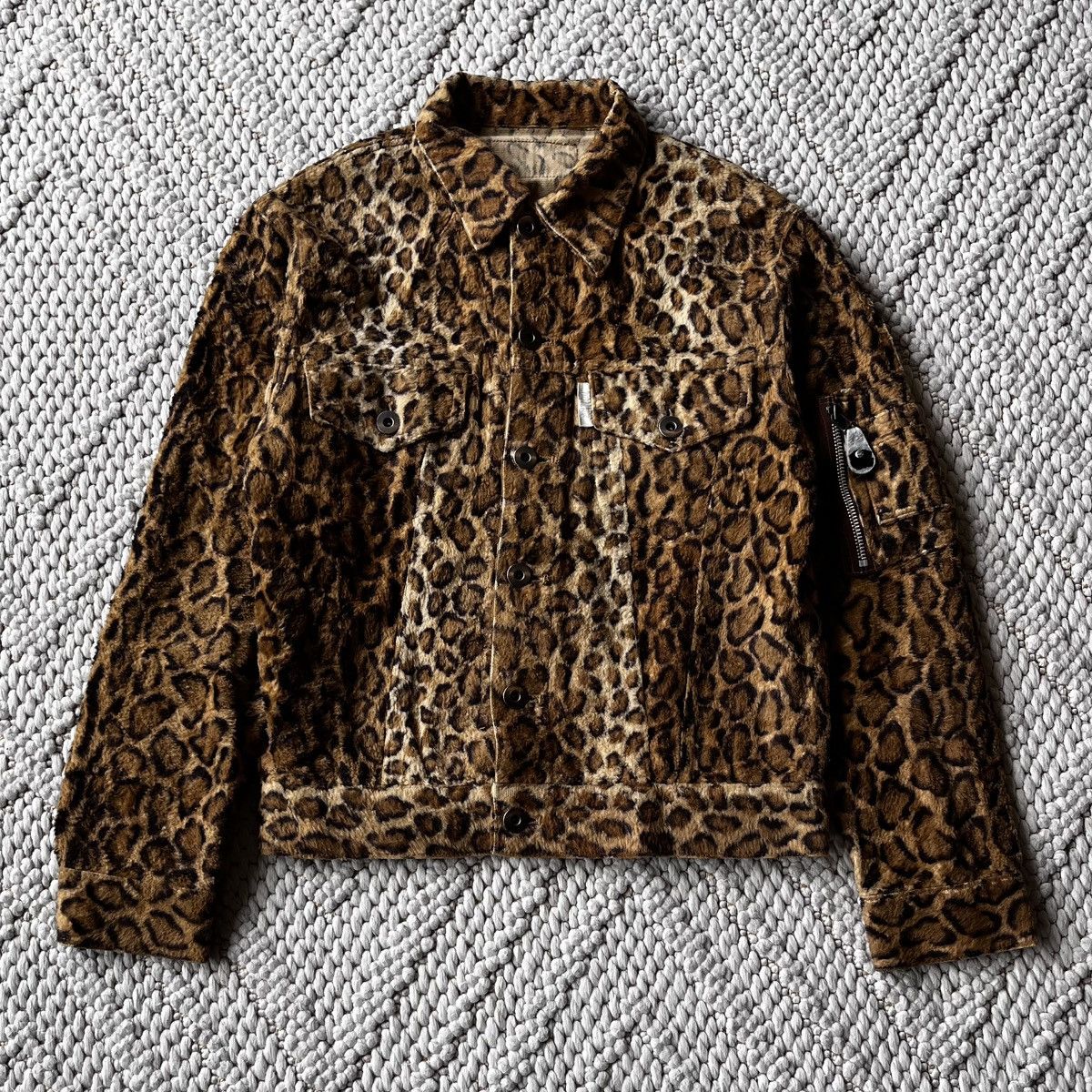 20471120 20471120 AW98 Leopard Faux Fur Trucker Jacket Size US M / EU 48-50 / 2 - 1 Thumbnail