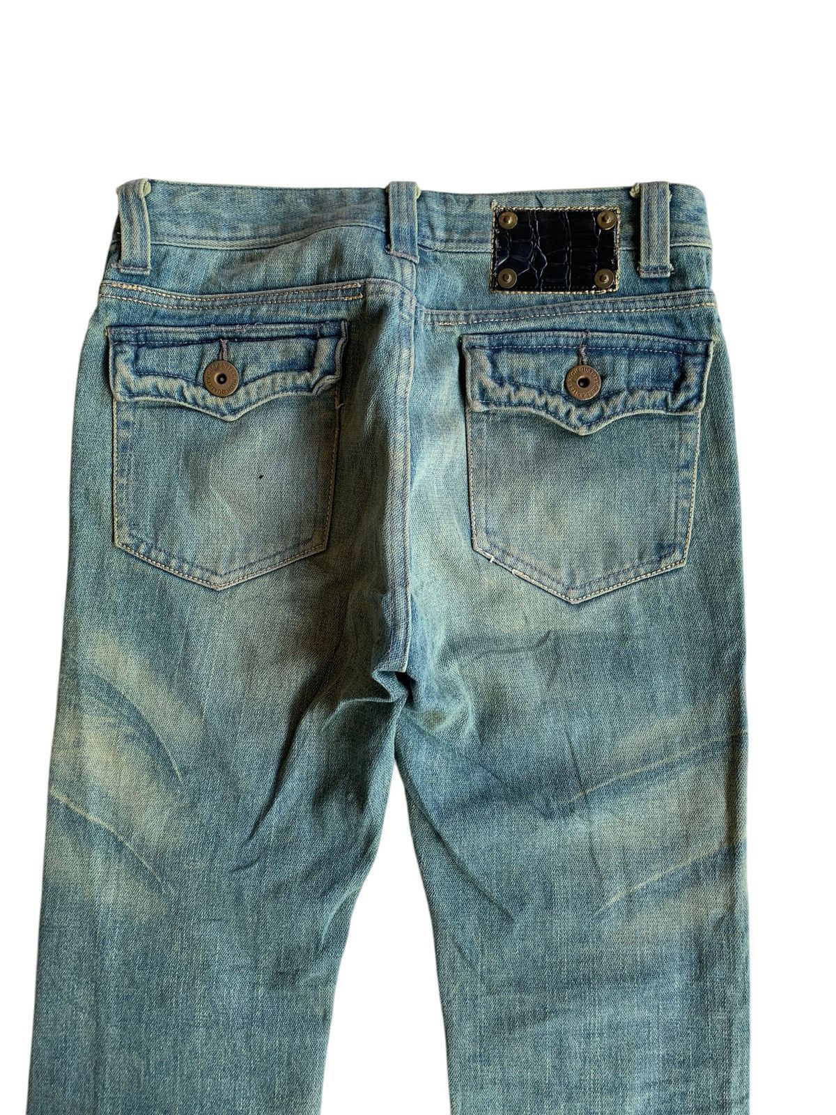 Kapital FLARE💥JAPANESE PUNK STYLE UNKNOWN RUSTY DISTRESSED DENIM🎌☠️ Size US 30 / EU 46 - 7 Thumbnail